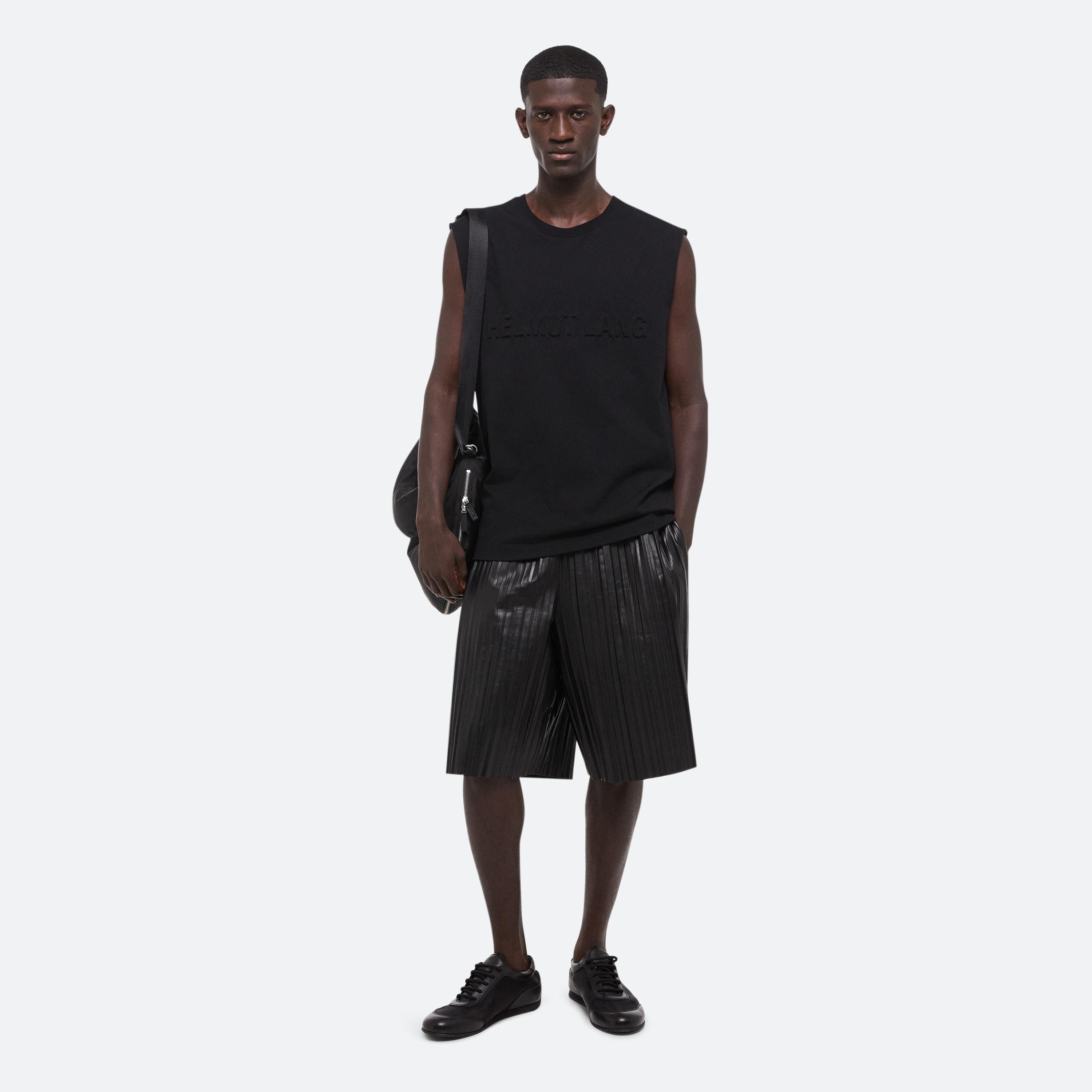 Helmut Lang Embossed Logo Tank In Black