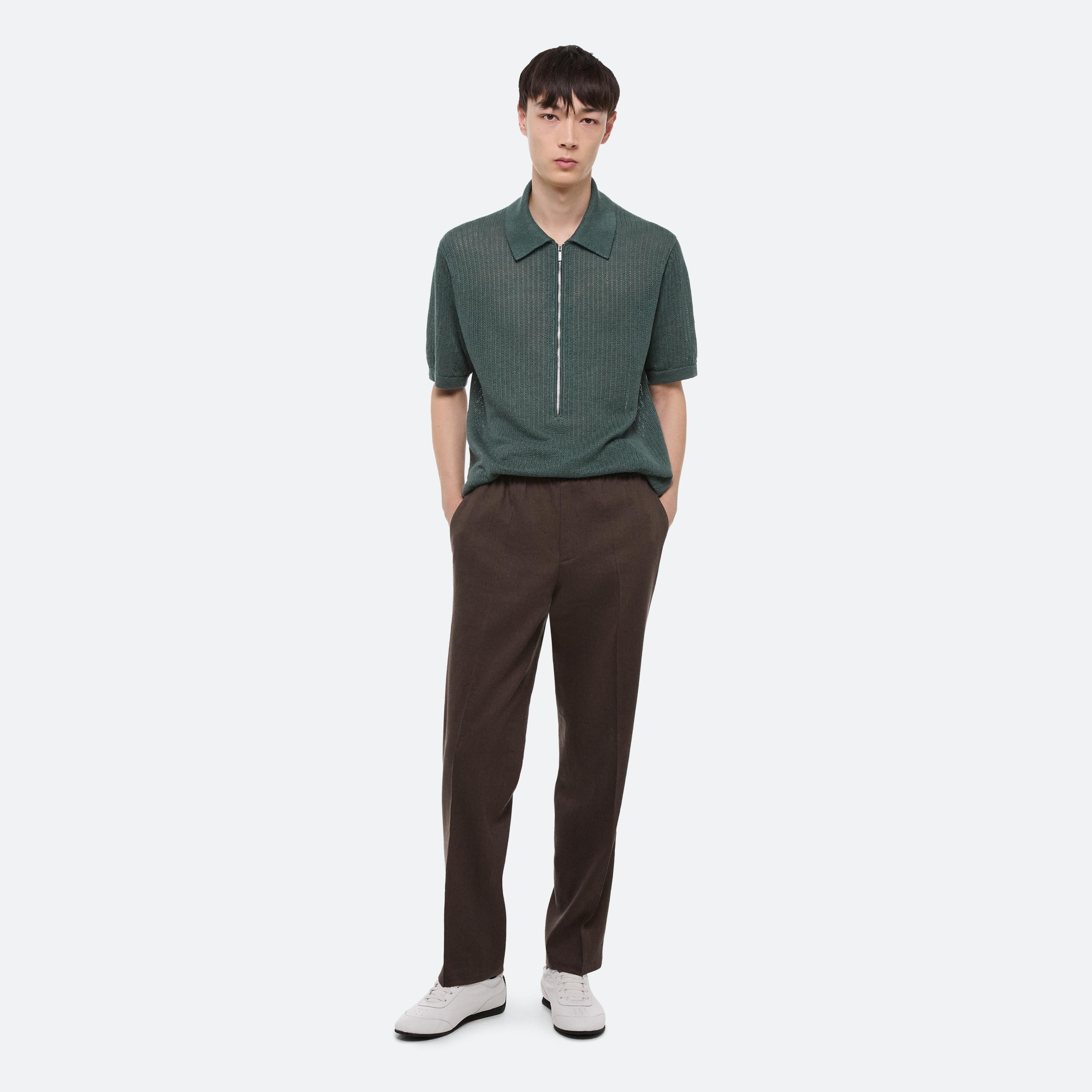 Helmut Lang Zip Polo
