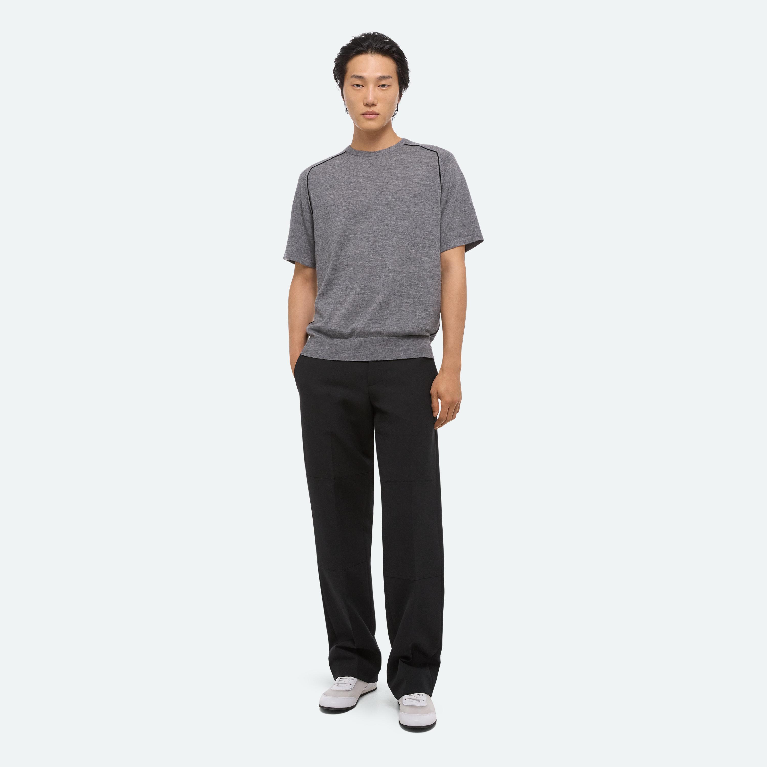 Helmut Lang Contrast Seam Tee In Multi