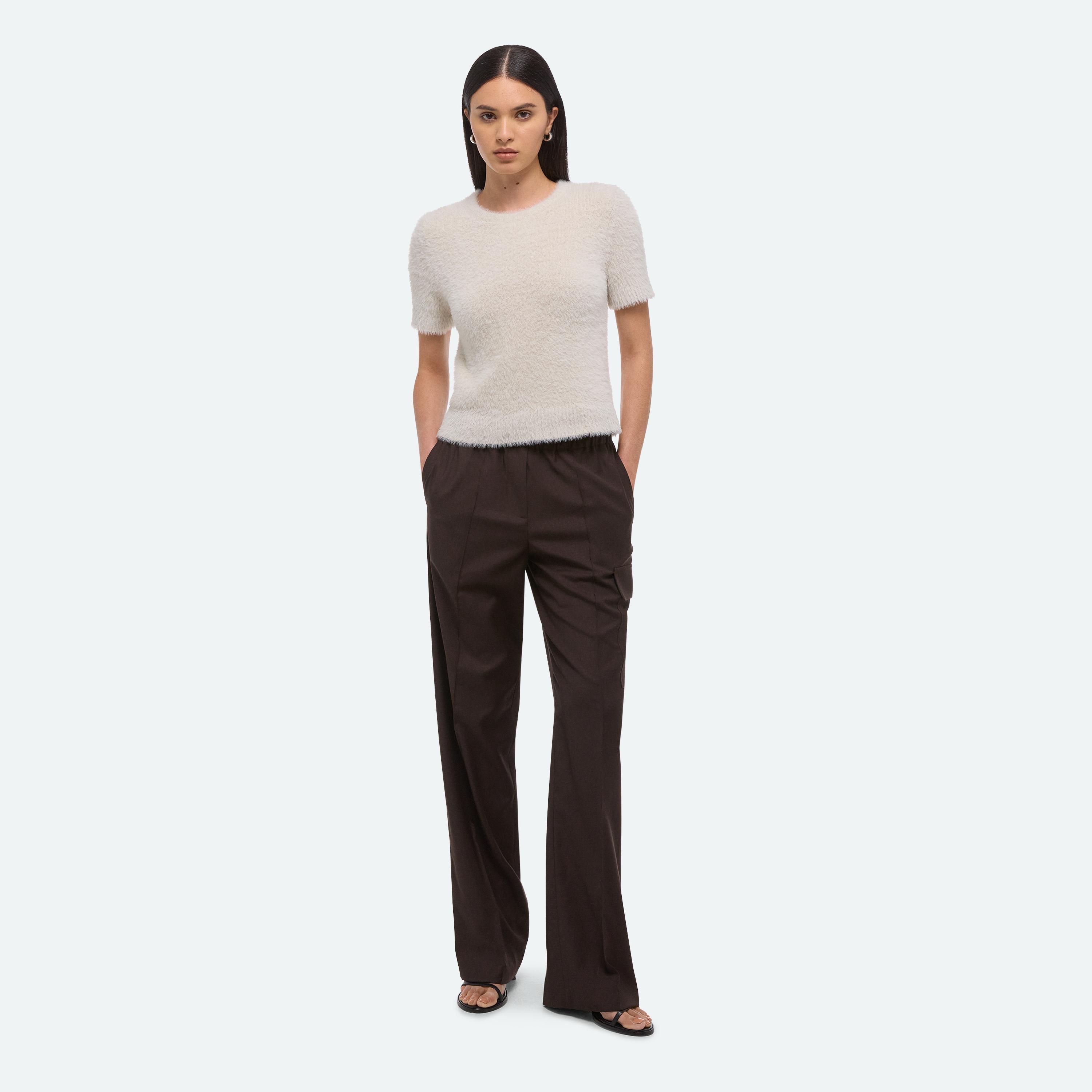 Helmut Lang Relaxed Cargo Trousers In Brown