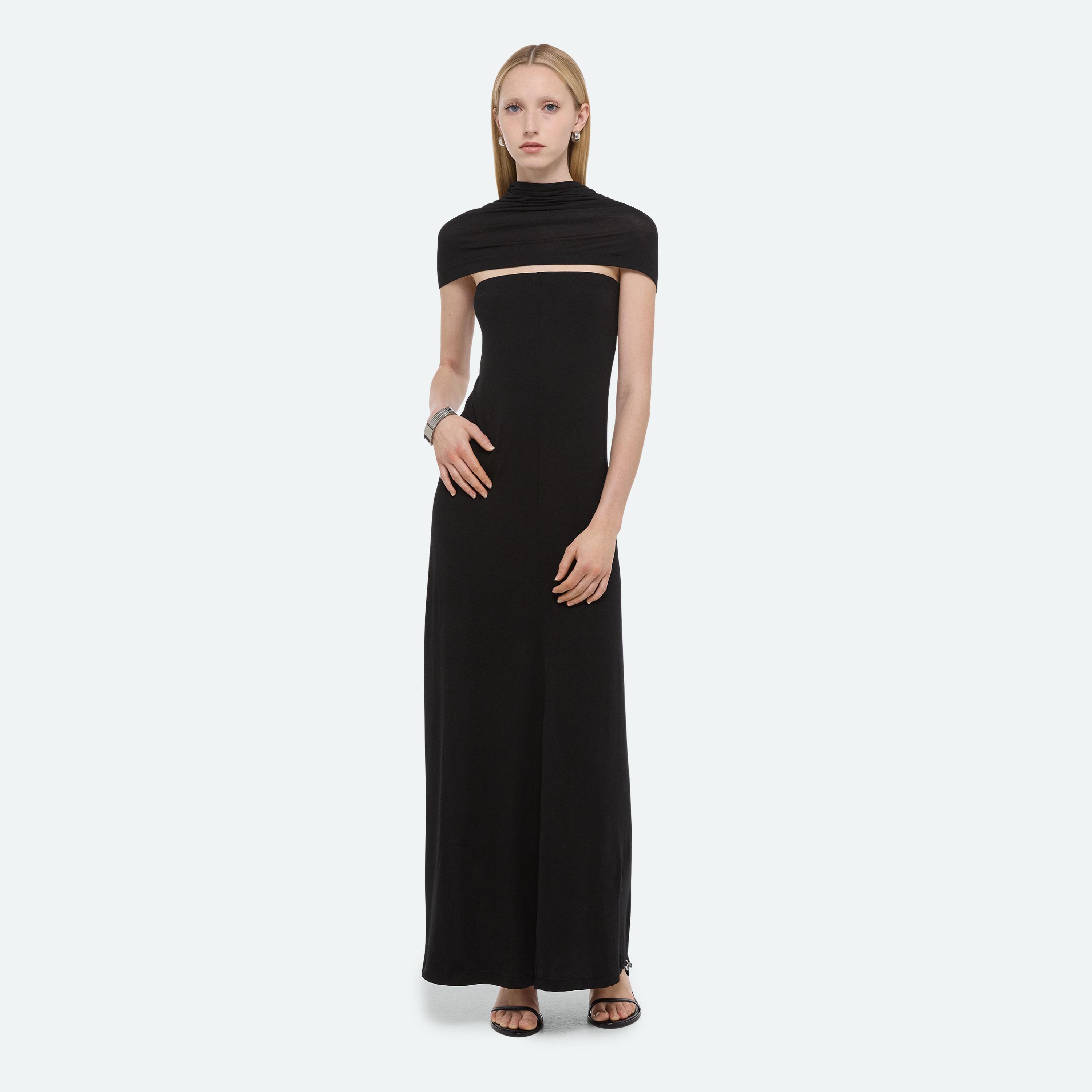 Helmut Lang Convertible Maxi Dress In Black