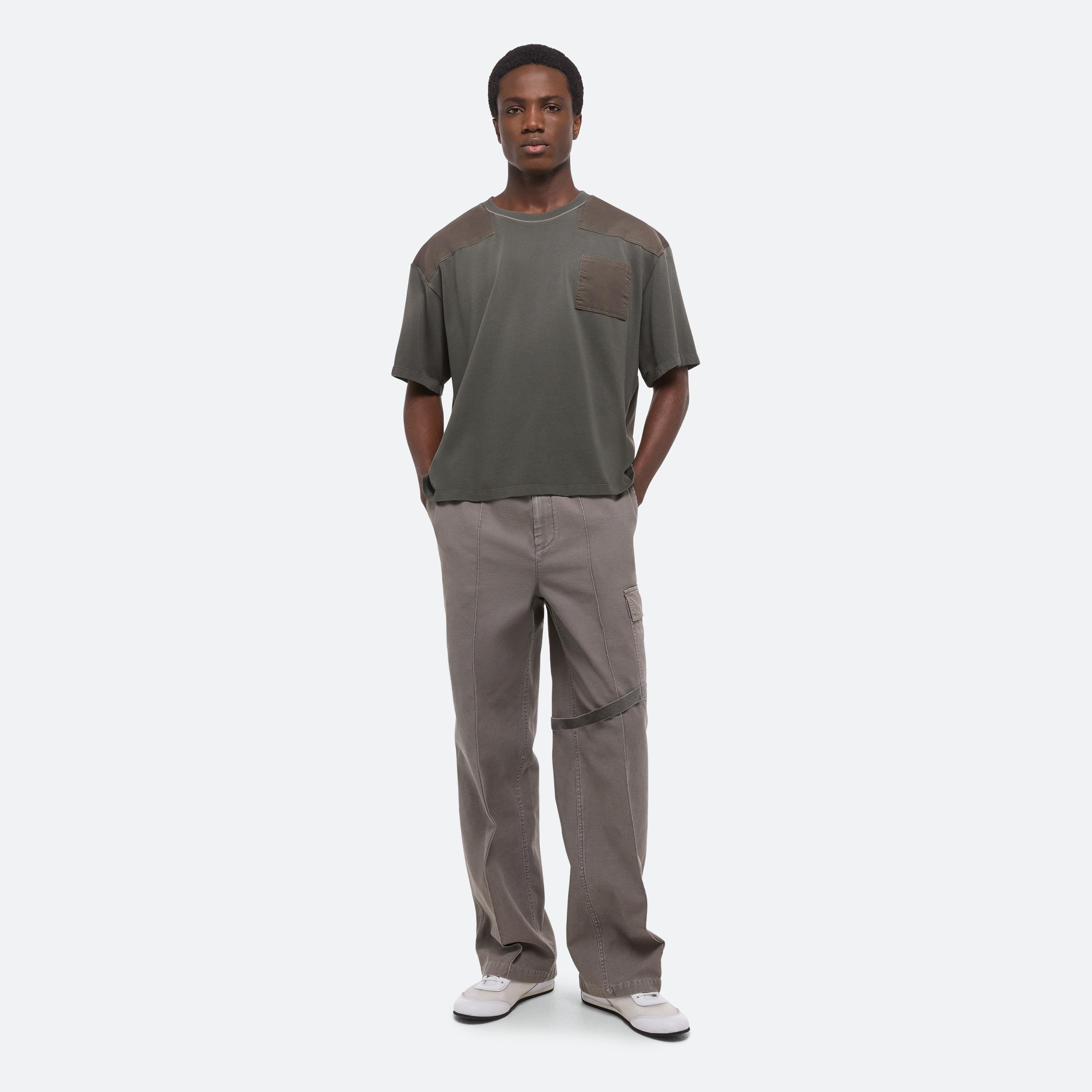 Helmut Lang Patch Tee In Green