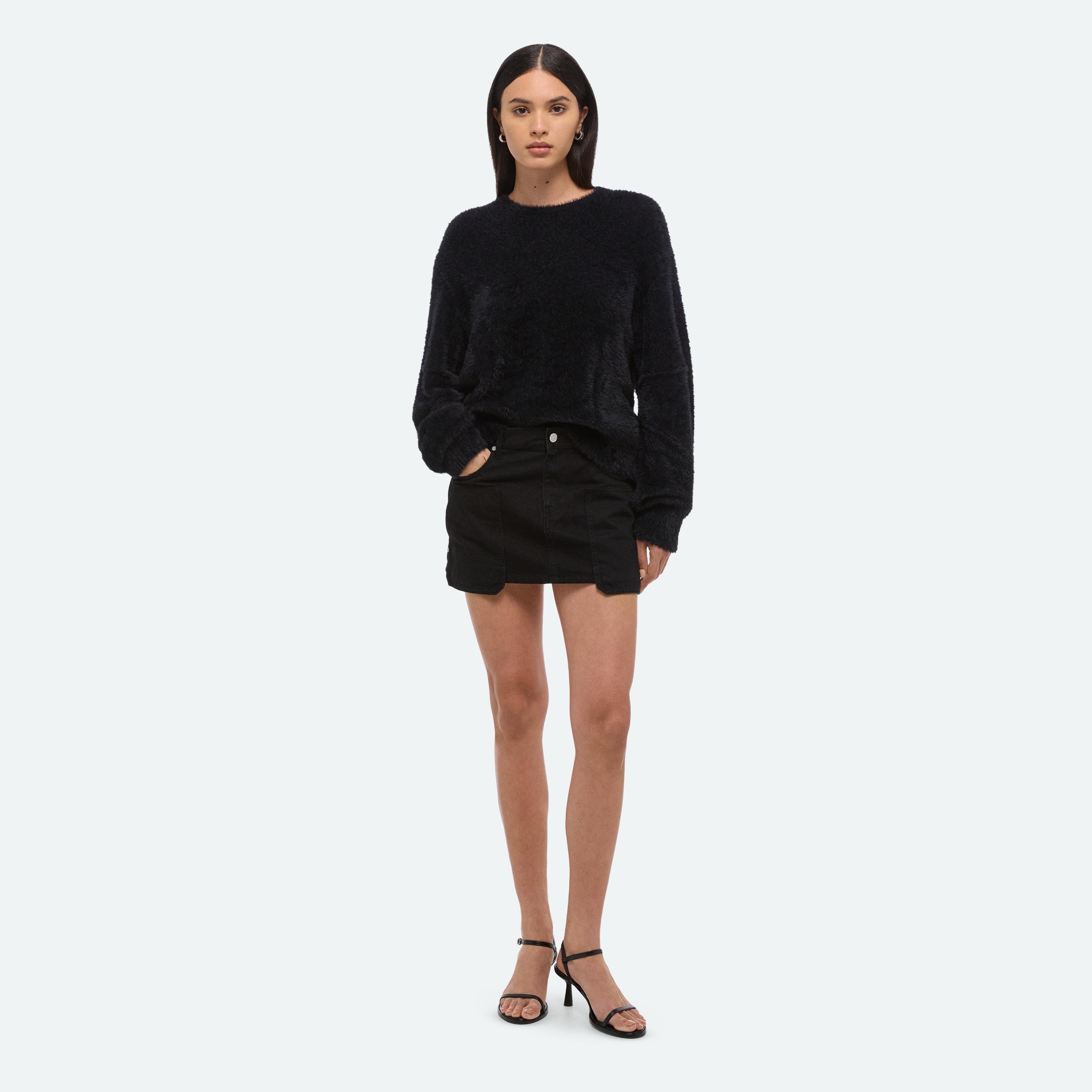 Helmut Lang Apex Crewneck Sweater In Black