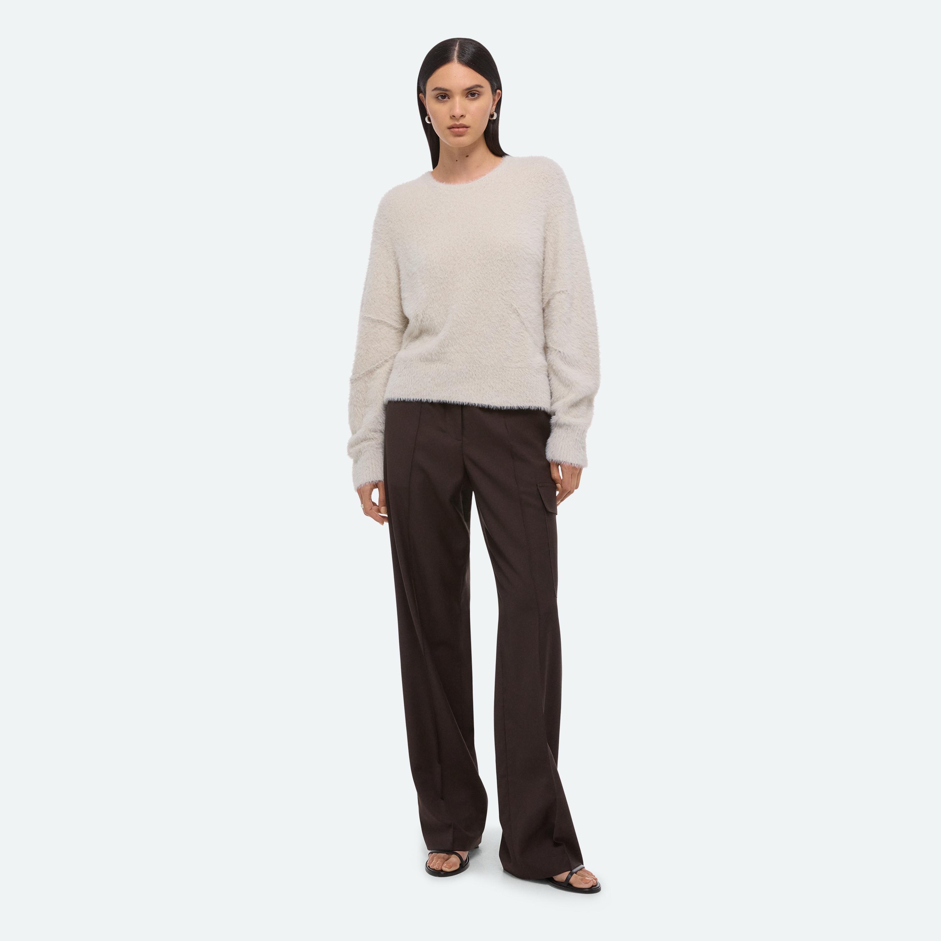 Helmut Lang Apex Crewneck Sweater In White