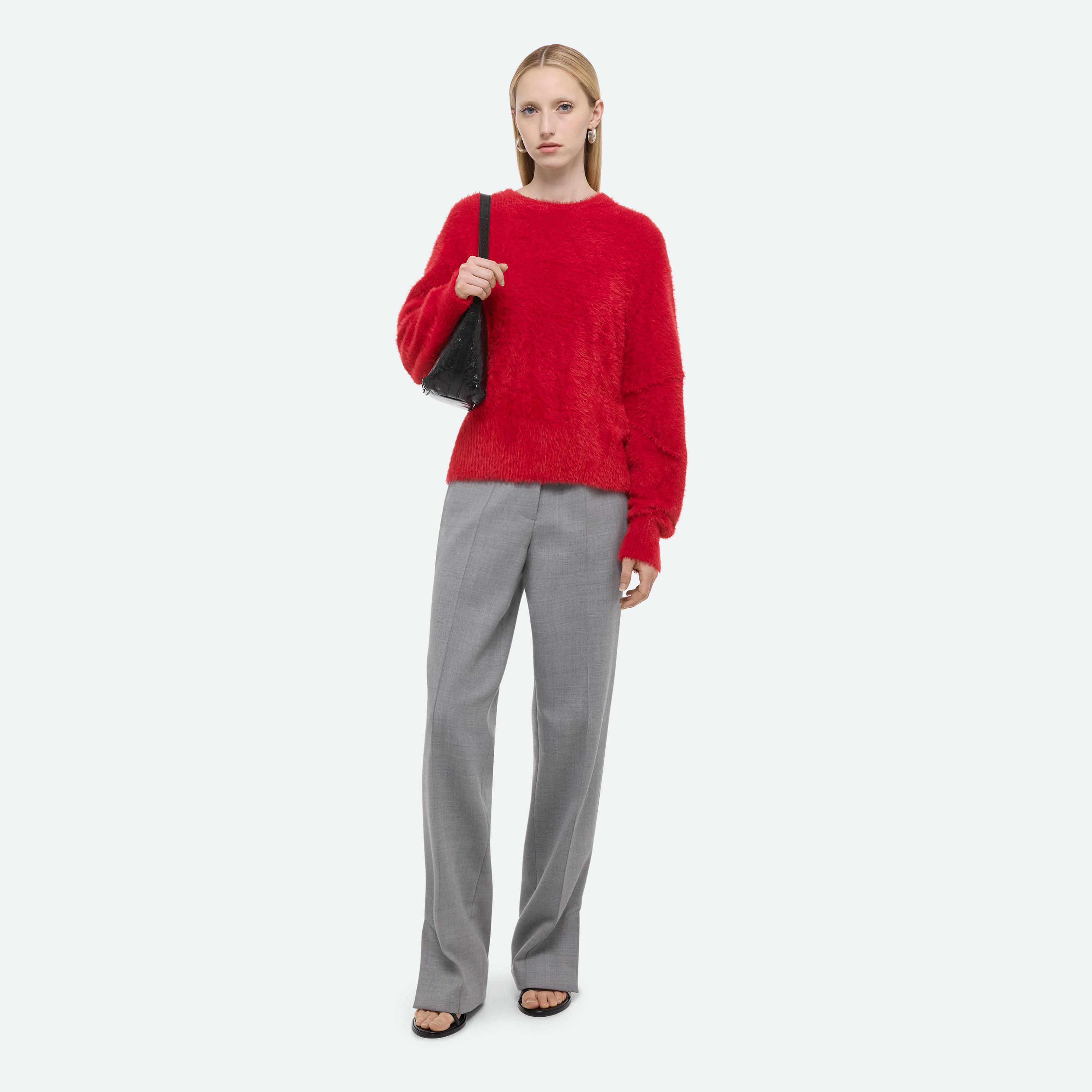 Helmut Lang Apex Crewneck Sweater In Red