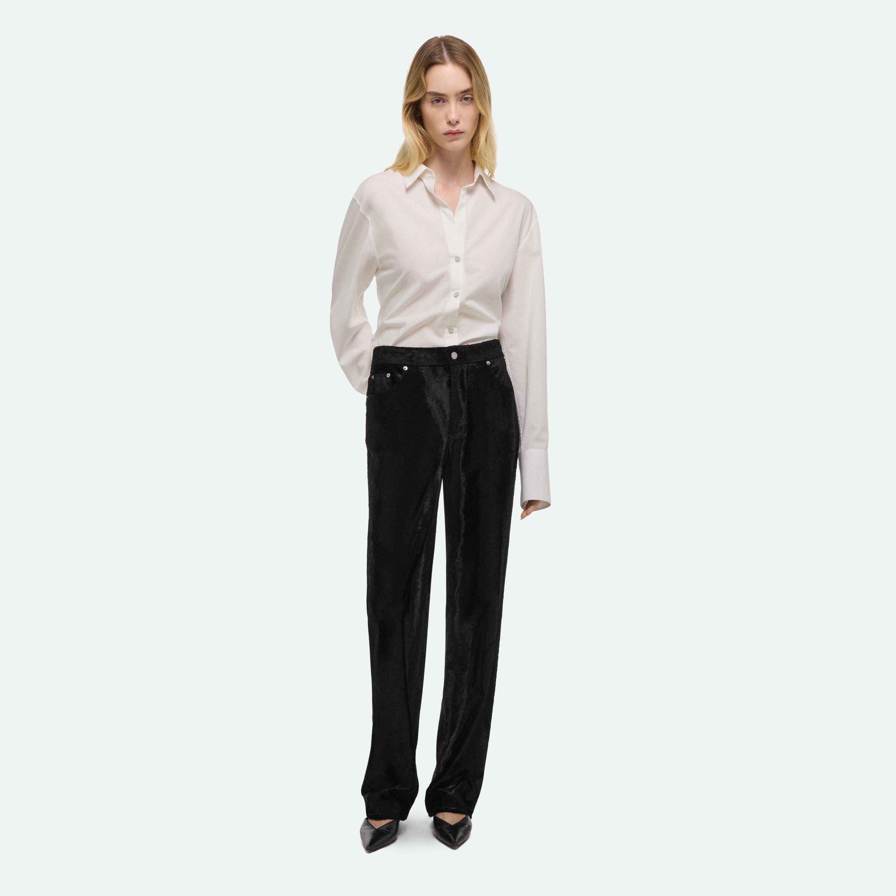 Helmut Lang Pony High-rise Pants In Black