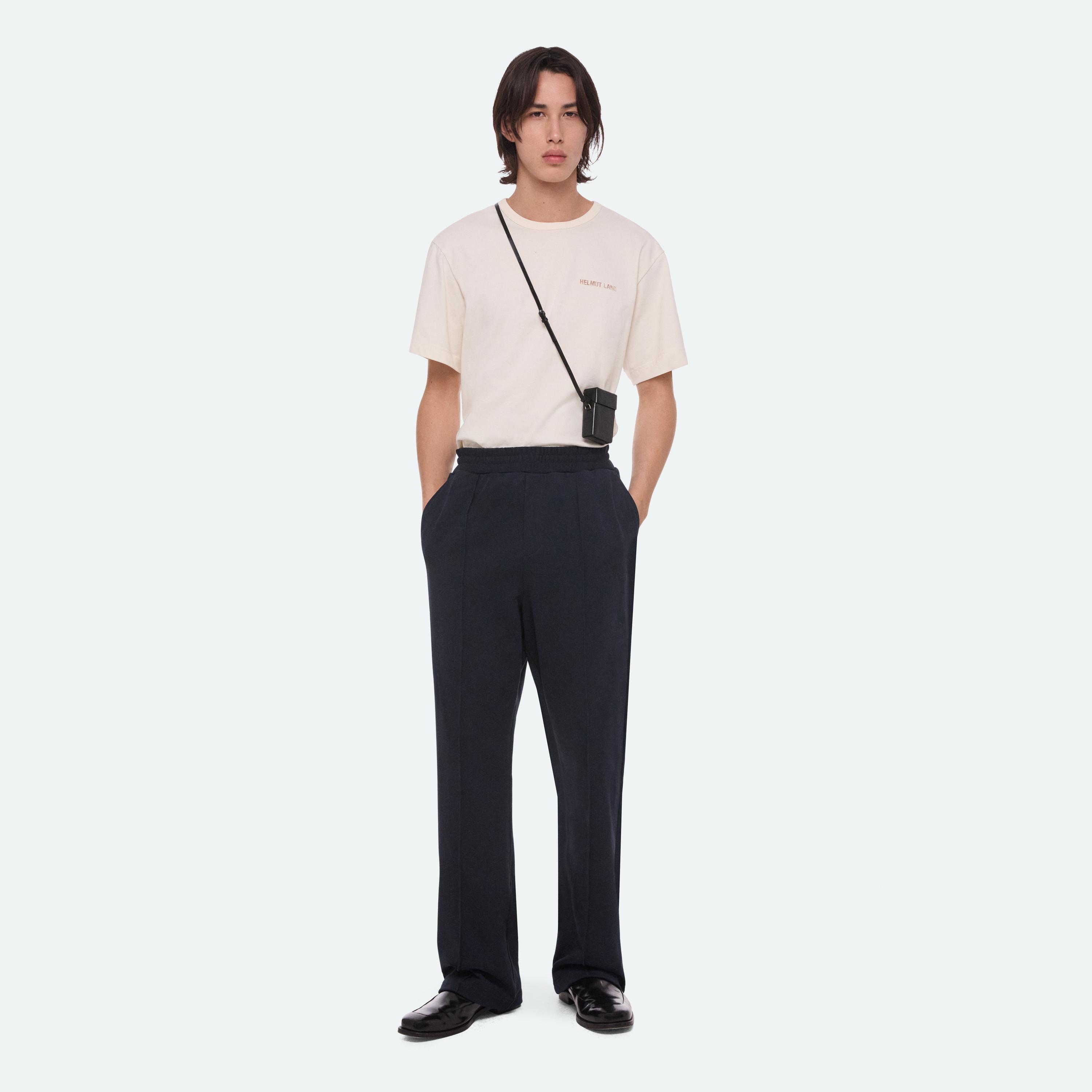 Helmut Lang Logo Sweatpant In Navy