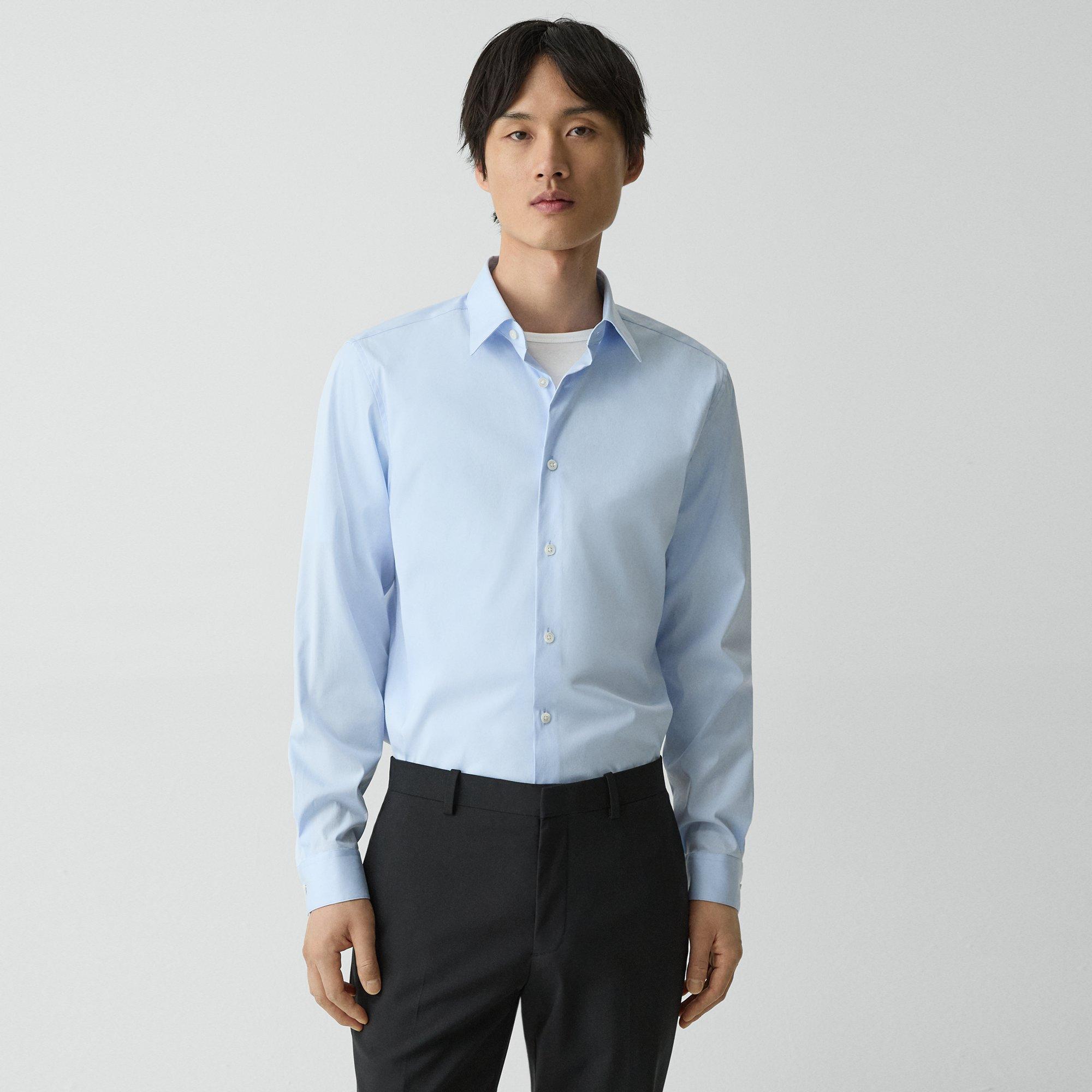 Shop Theory Sylvain Shirt In Good Cotton In Olympic