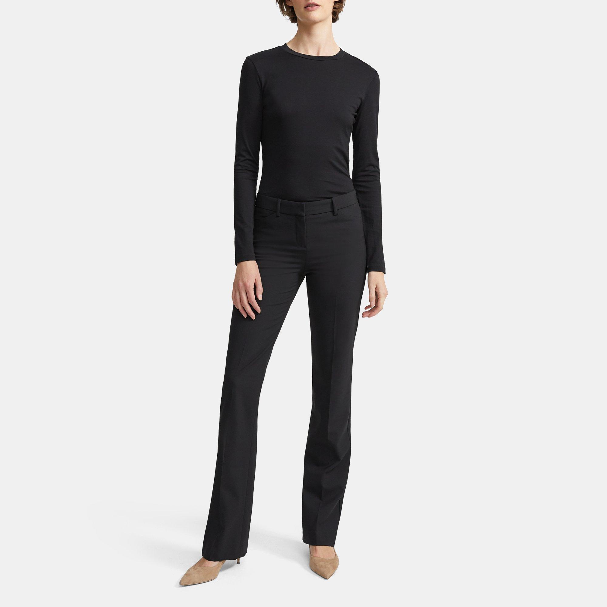 Theory Stretch Wool Relaxed Pant