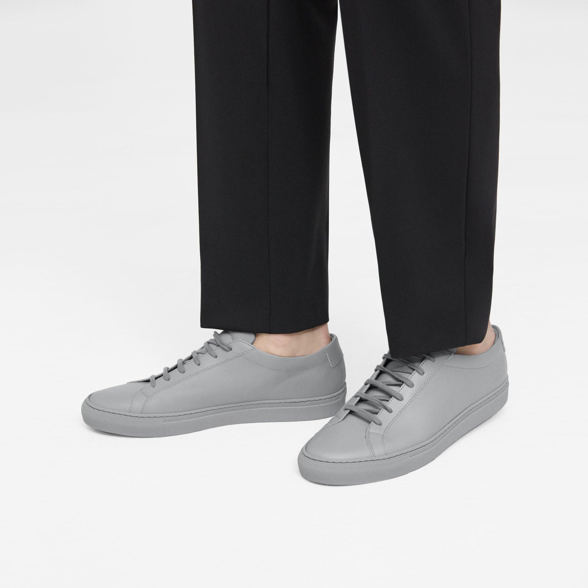 Theory Common Projects Men's Original Achilles Sneakers In Grey