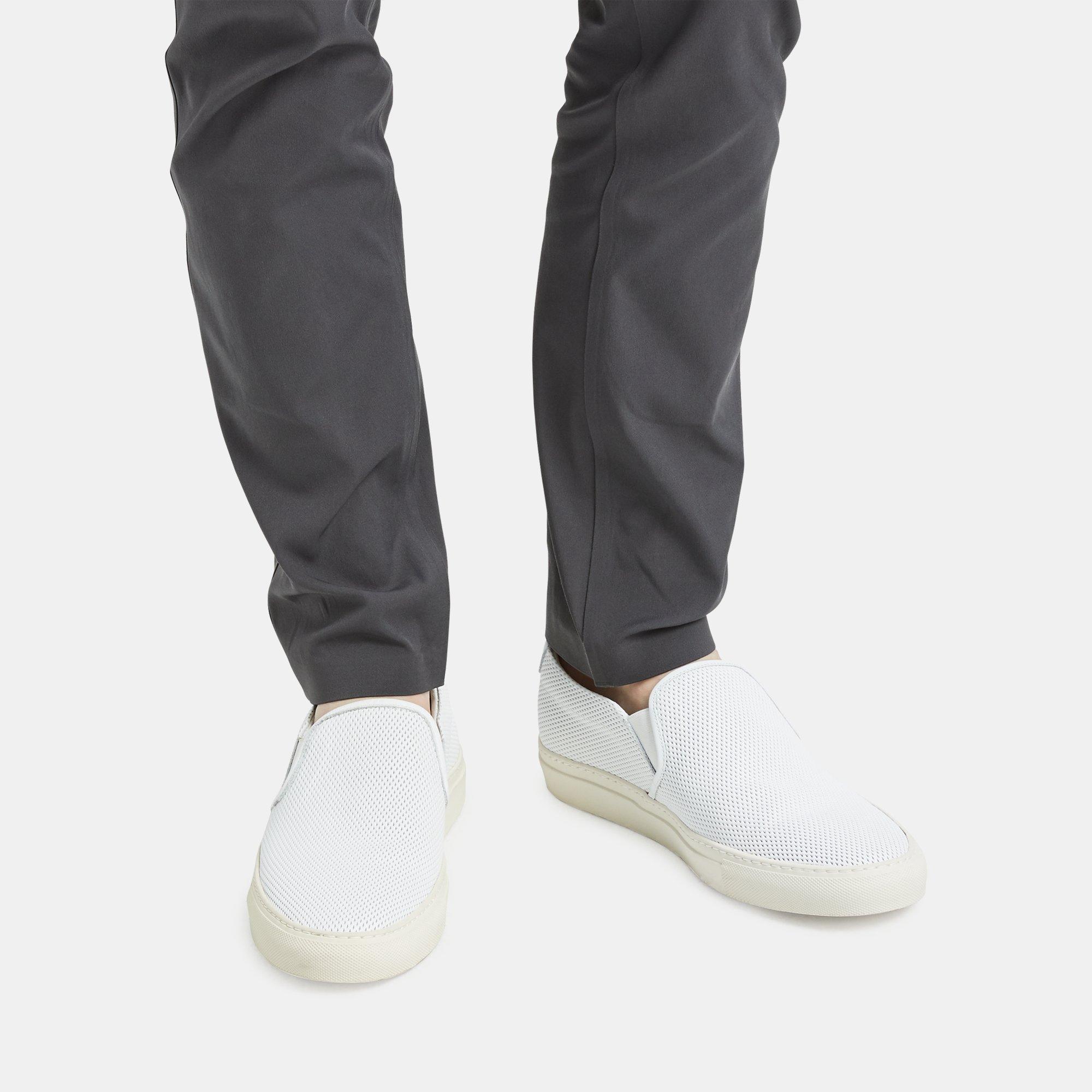 Theory Common Projects Perforated Slip-on Sneakers