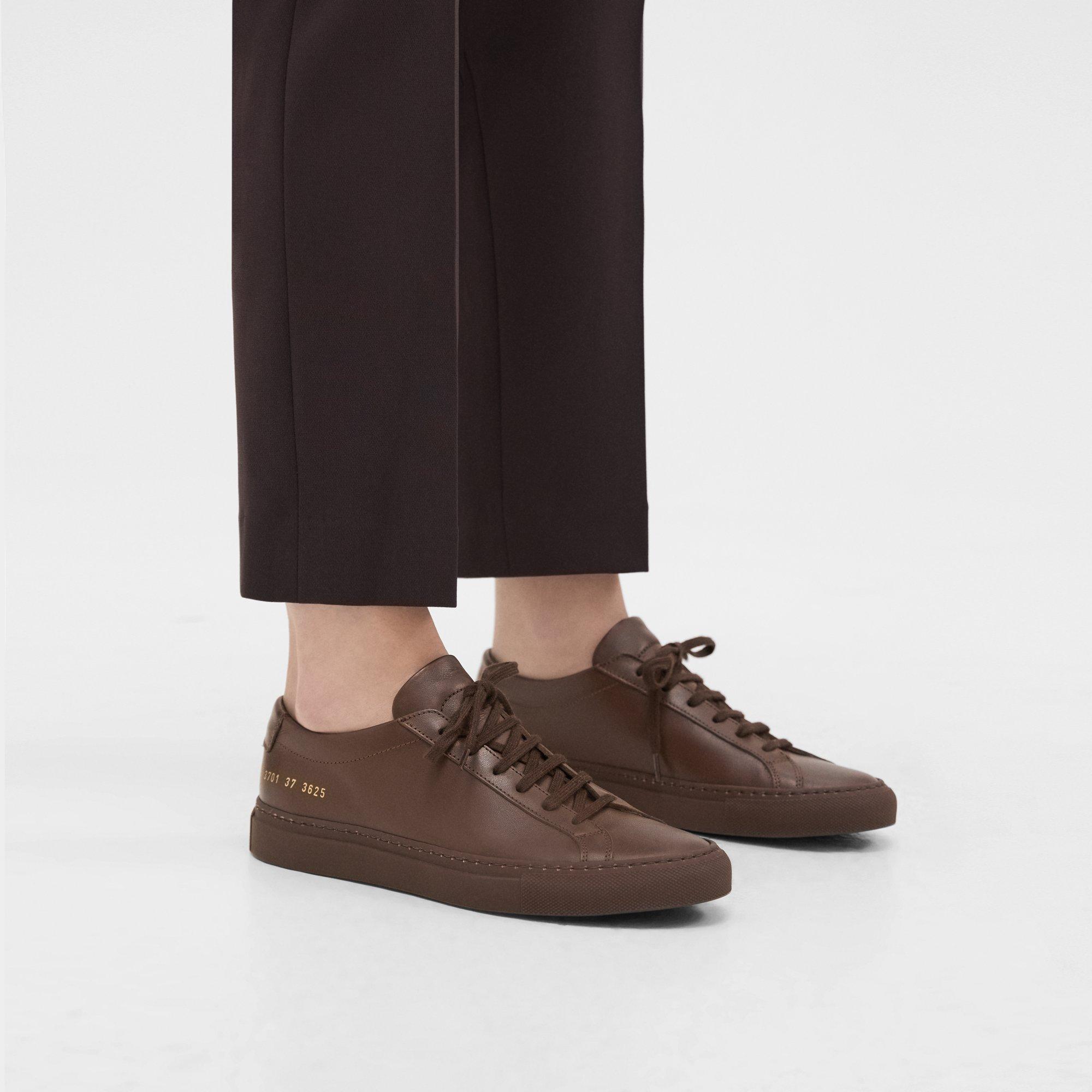 Theory Common Projects Women's Original Achilles Sneakers In Mocha