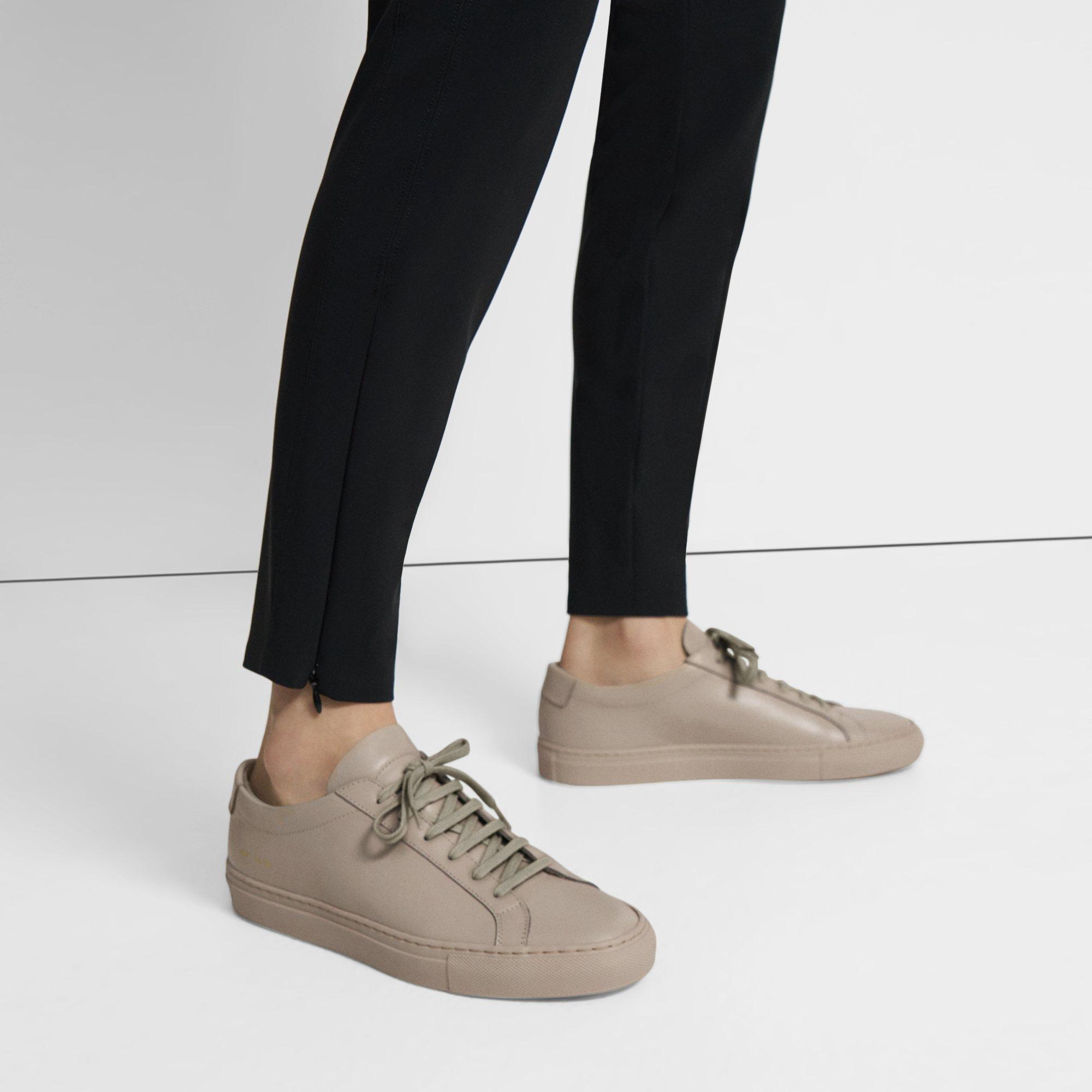 Theory Common Projects Women's Original Achilles Sneakers In Taupe