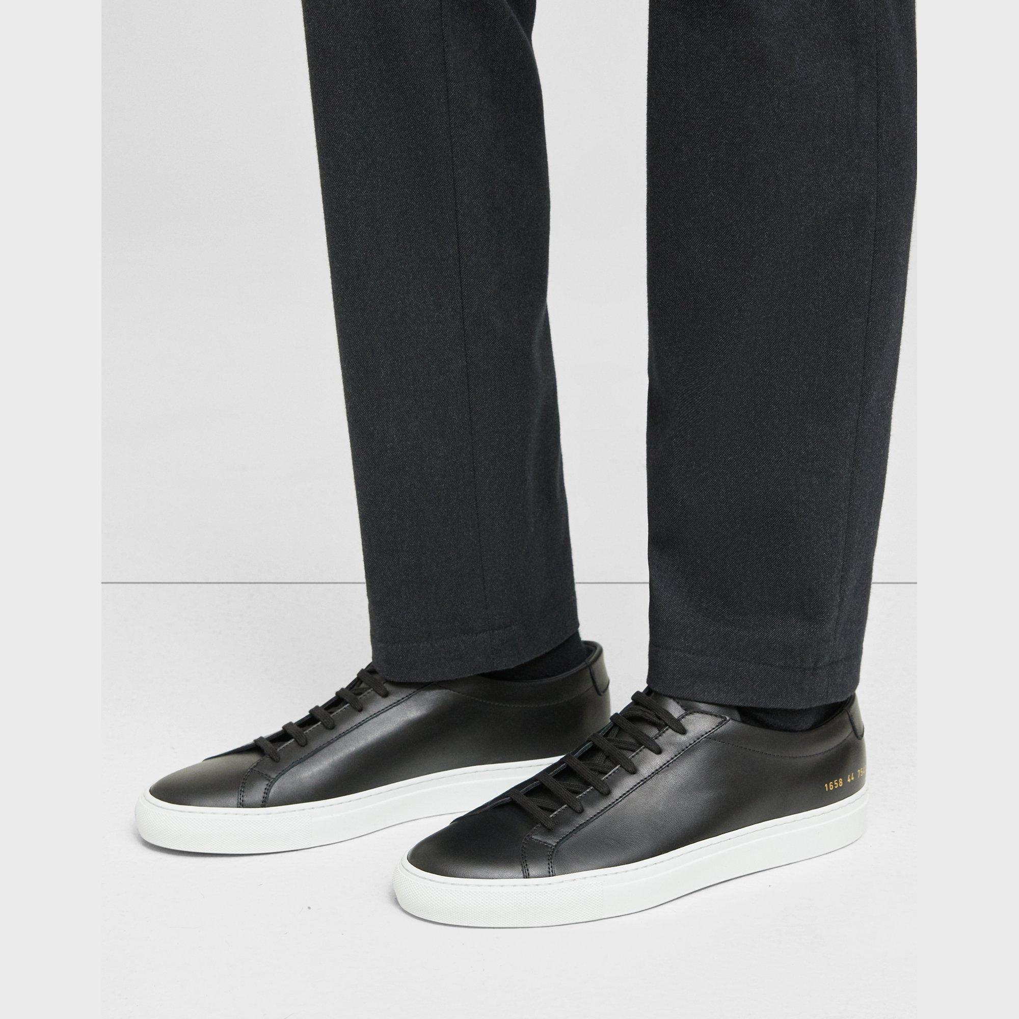 Theory Common Projects Menâs Original Achilles Sneakers In Black