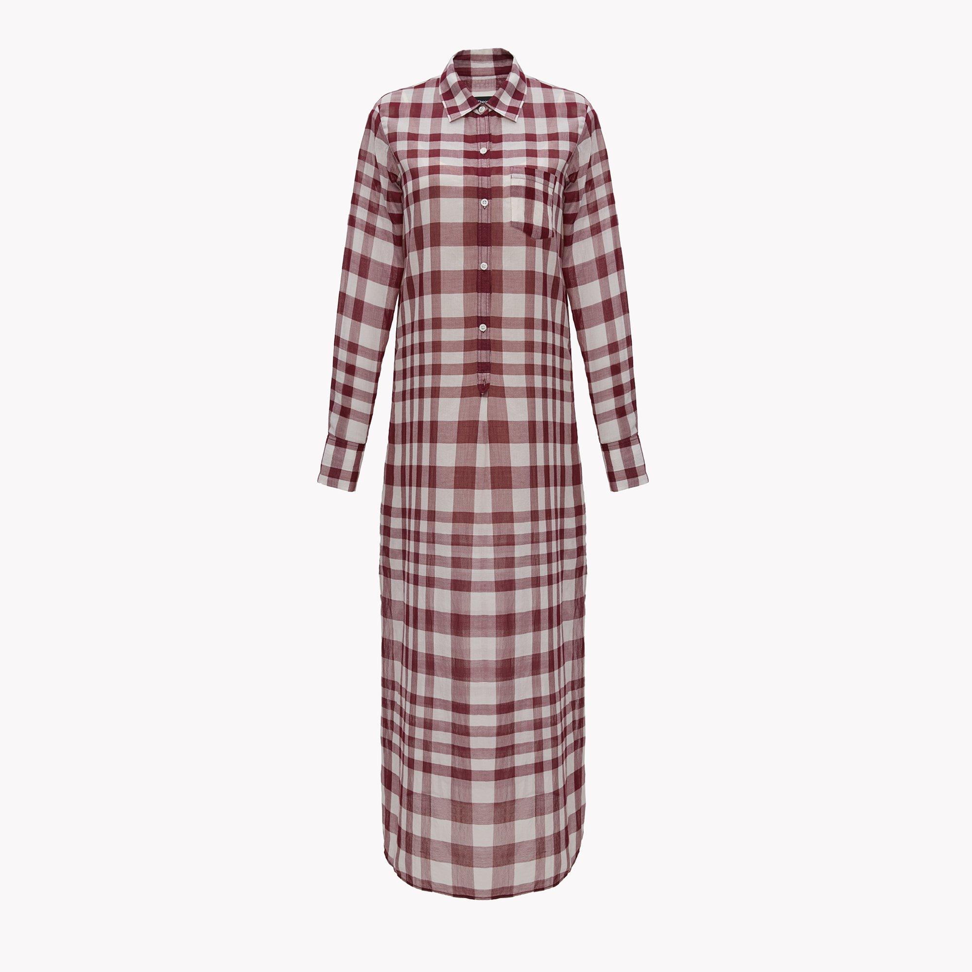 theory vented plaid dress