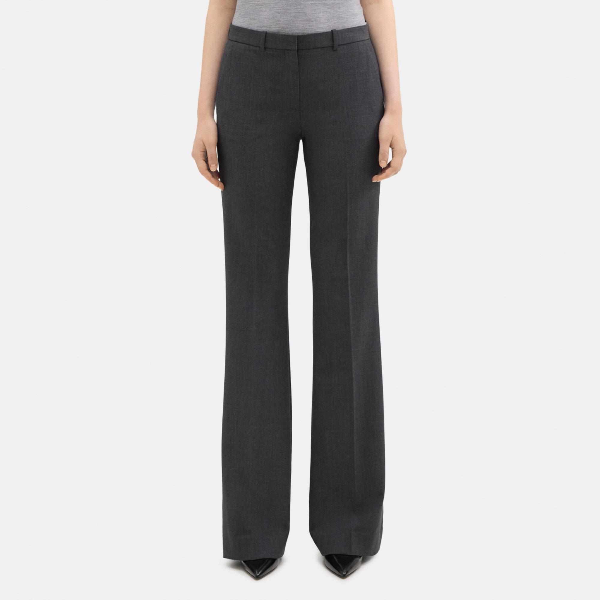 Theory Demitria Good Wool Suiting Pants In Nctrn Way