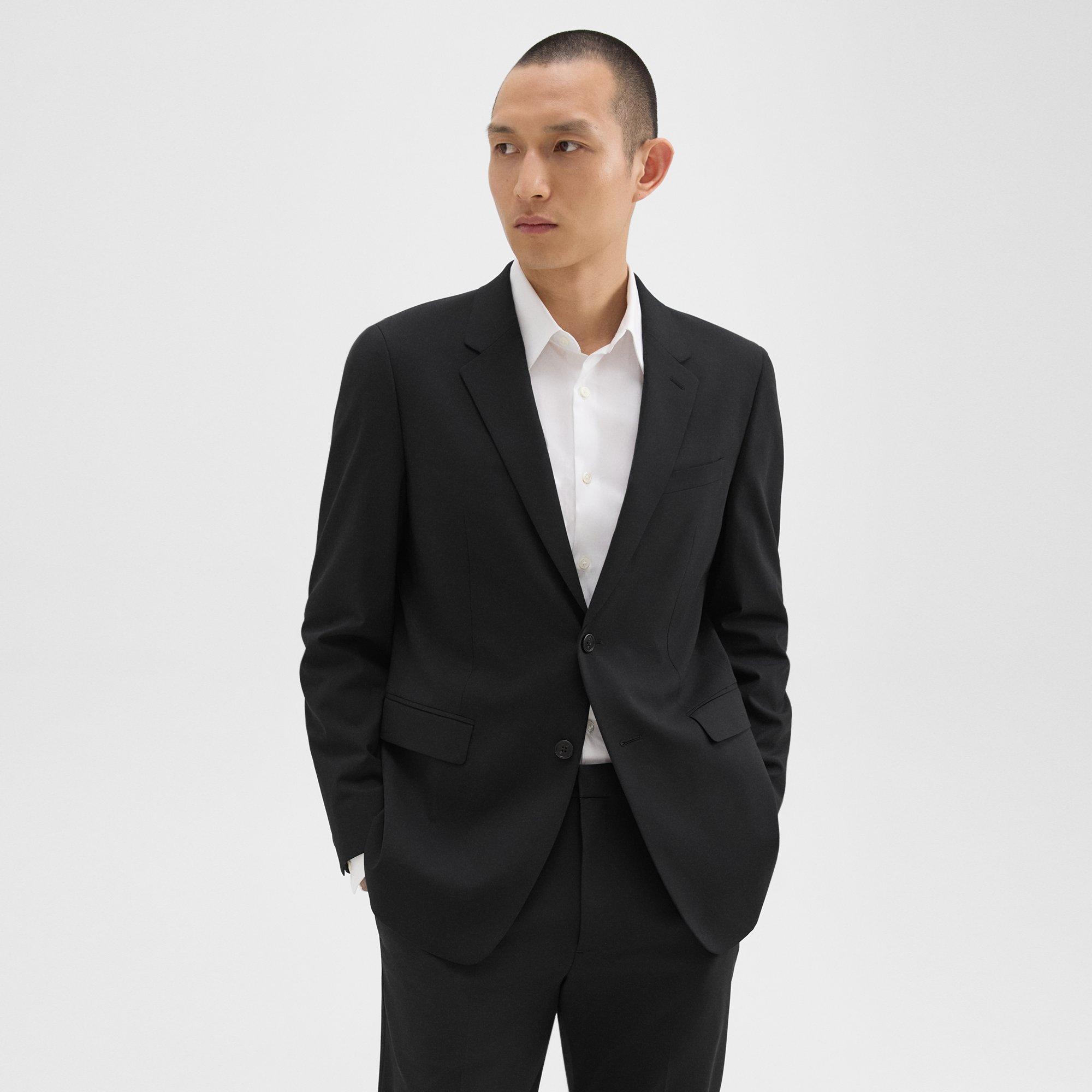 Theory Chambers Blazer In Stretch Wool In Black