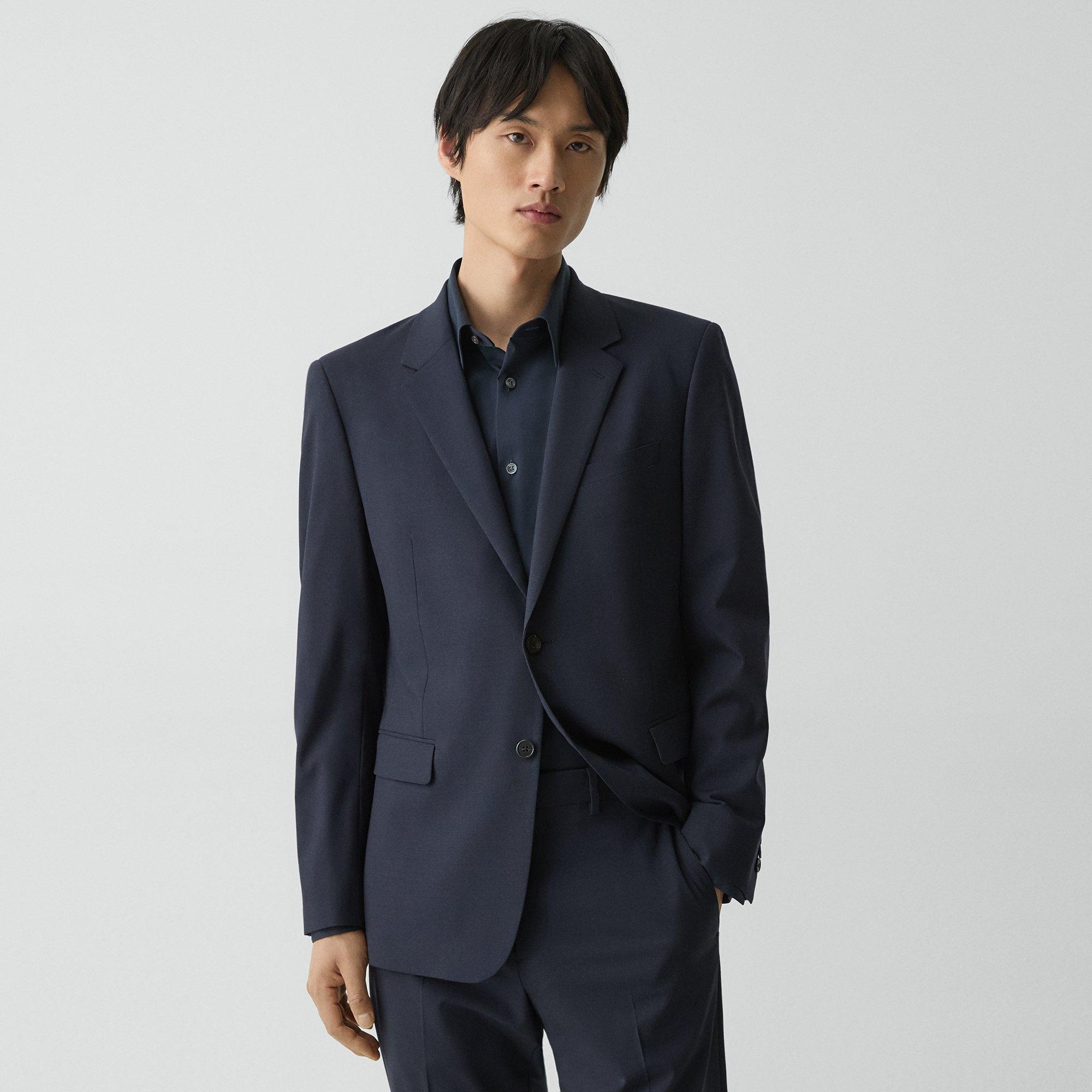 Theory Chambers Blazer In Stretch Wool In Navy