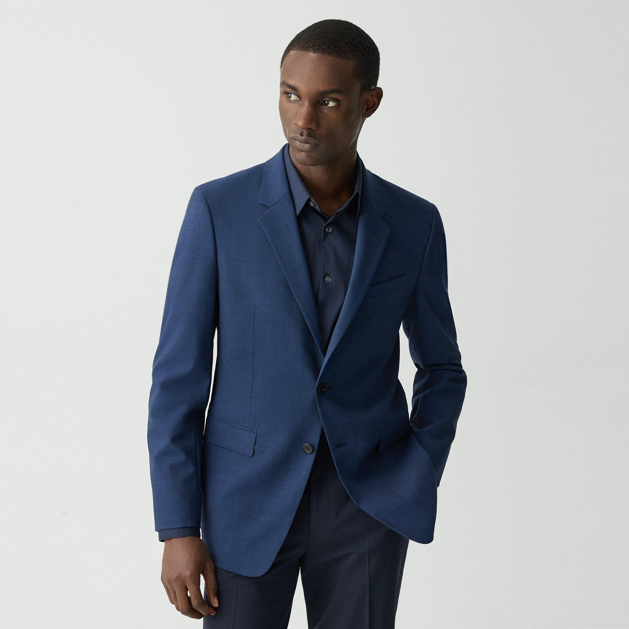 Theory Chambers Blazer In Stretch Wool In Altitude