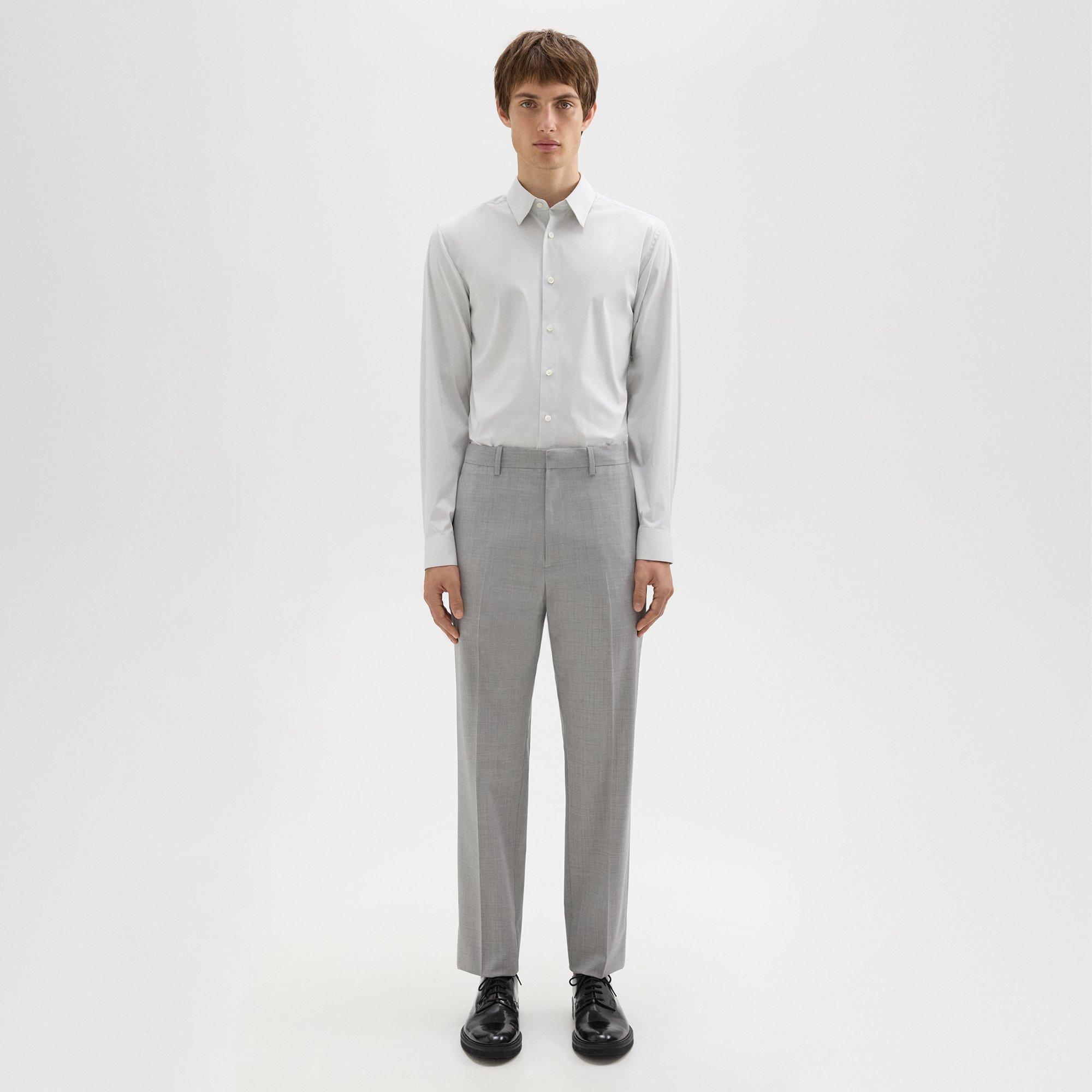Shop Theory Mayer Pant In Stretch Wool In Vapor Melange