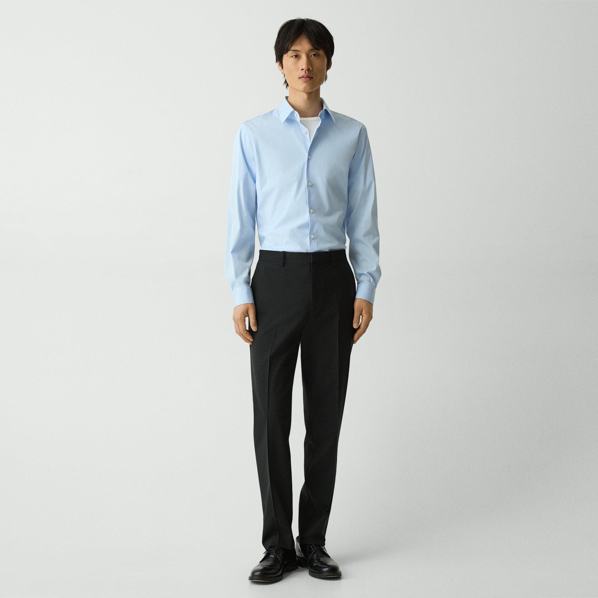 THEORY MAYER PANT IN STRETCH WOOL 