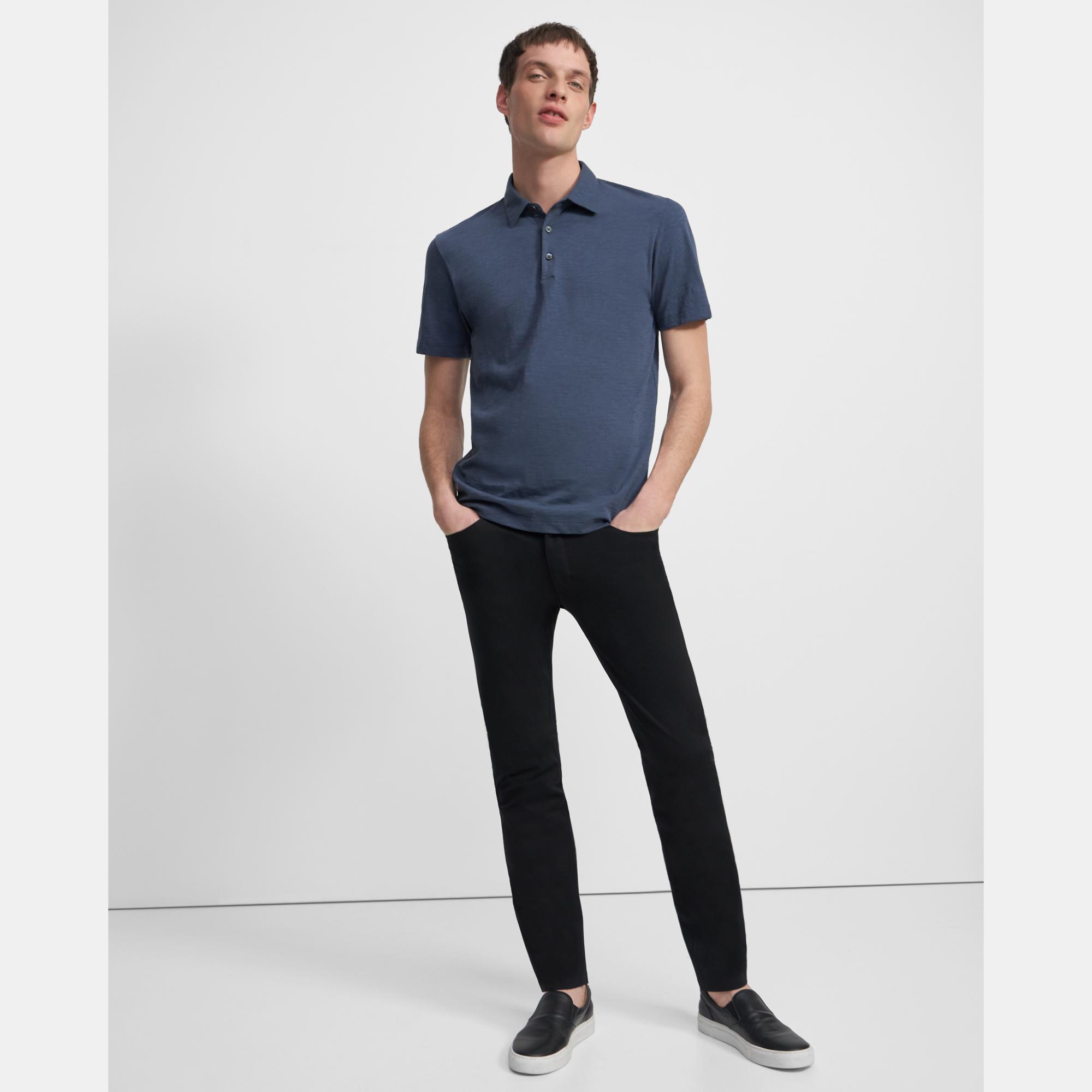 Theory Raffi Neoteric Twill Five-pocket Jeans In Black