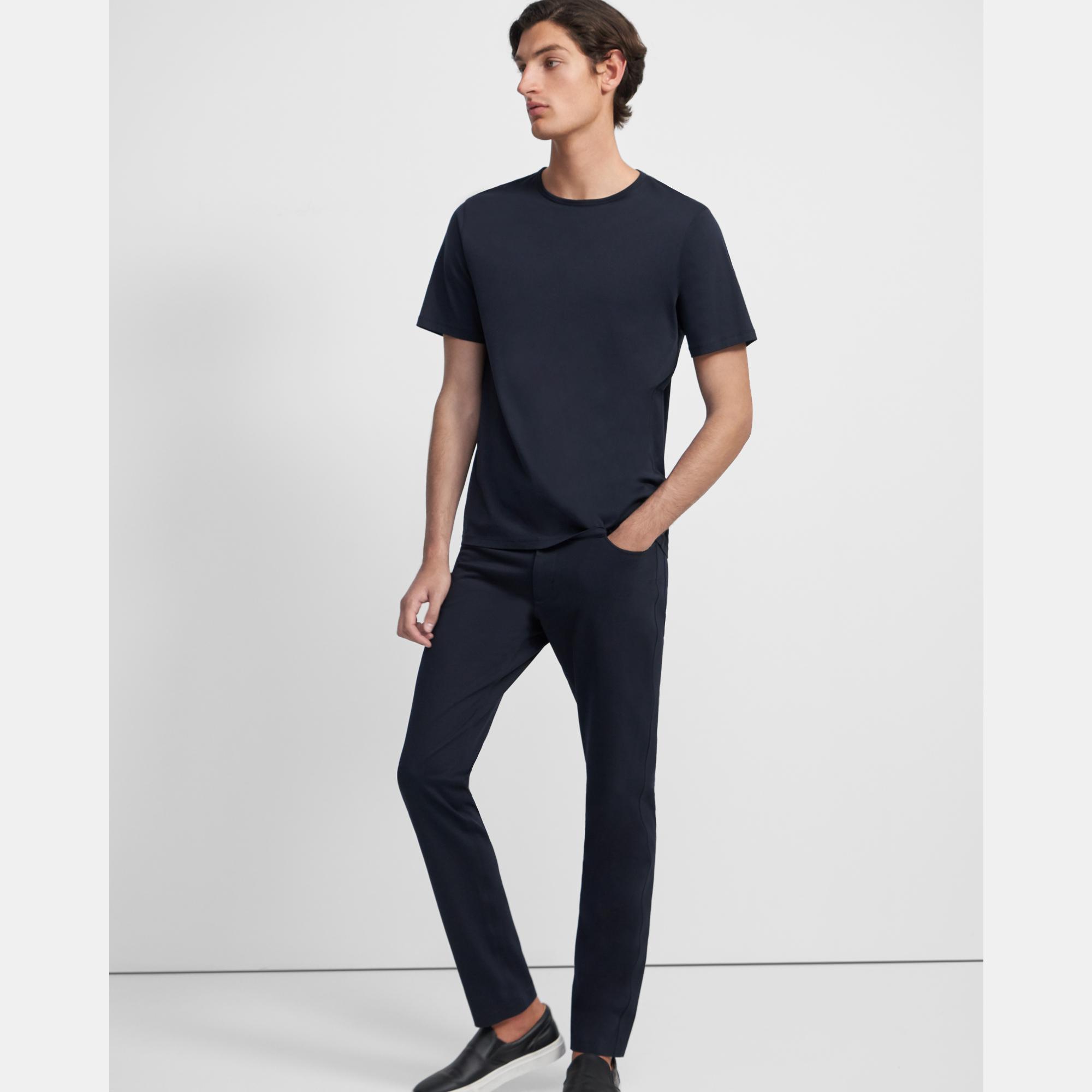 Theory Raffi 5-pocket Pant In Compact Ponte In Eclipse