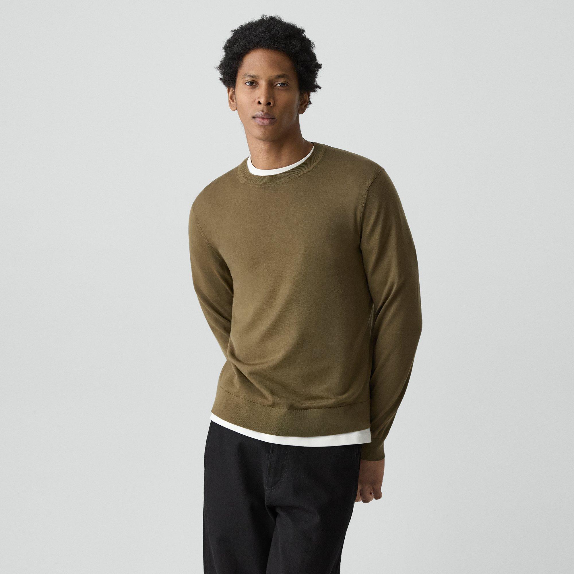 Theory Essential Tee Long Sleeve In Anemone Milano