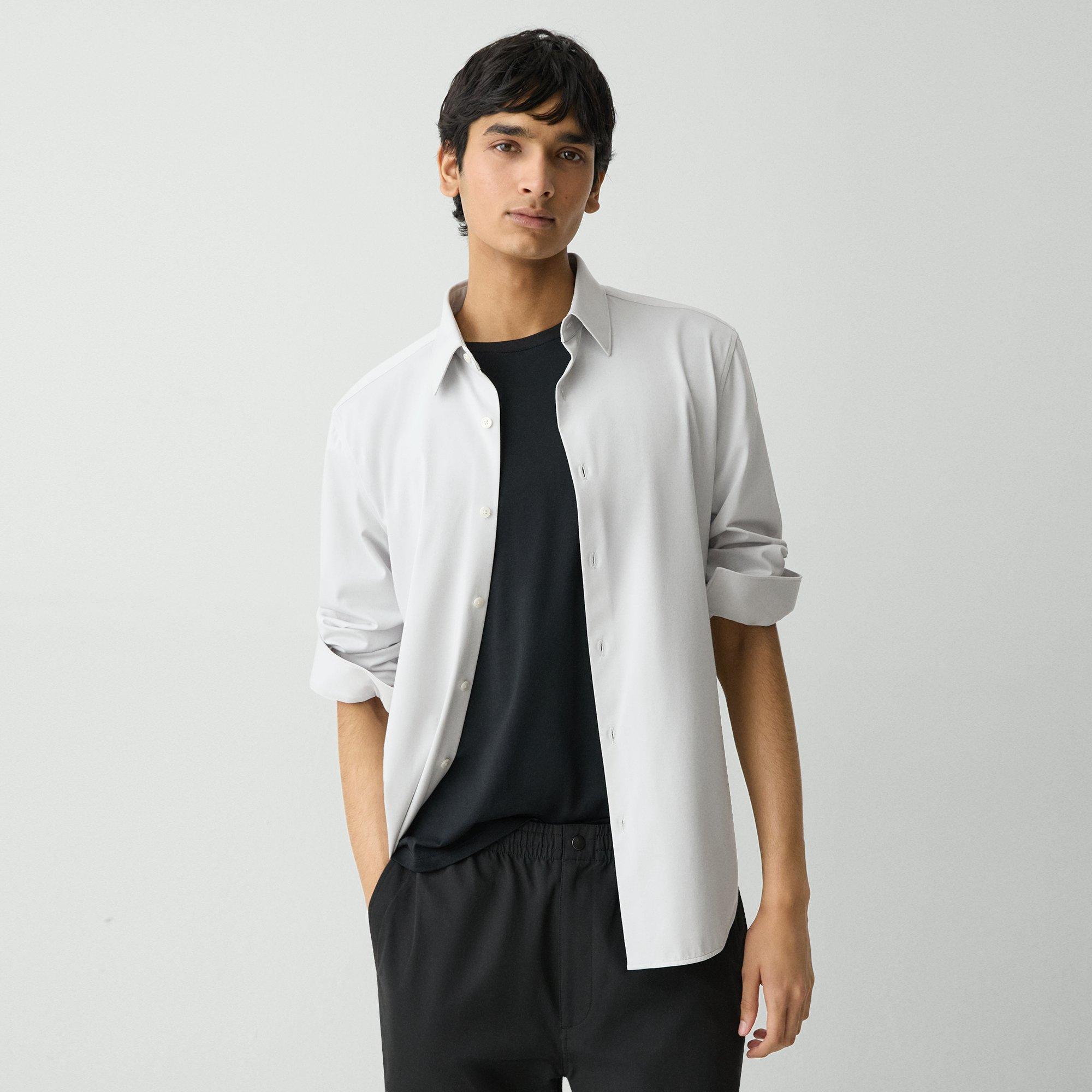 THEORY SYLVAIN SHIRT IN STRUCTURE KNIT 