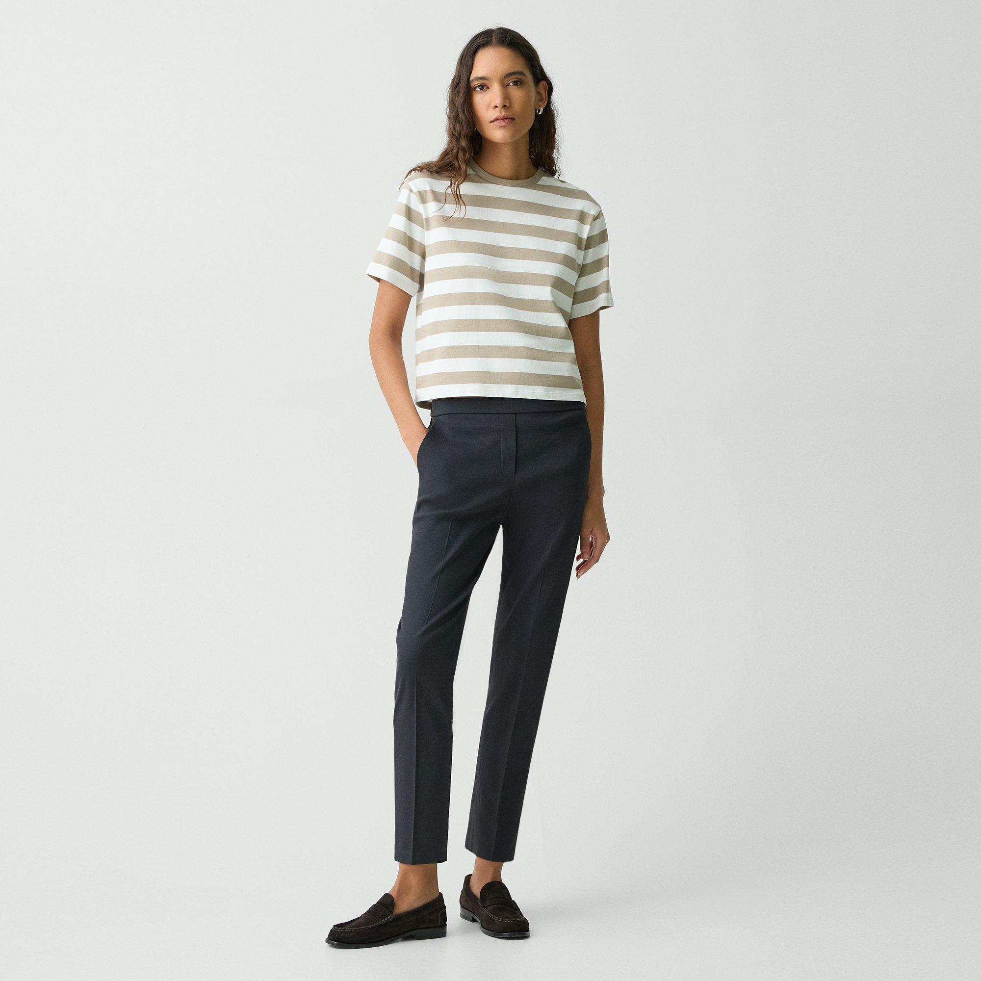 Theory Treeca Pull-on Pant In Good Linen In Concord