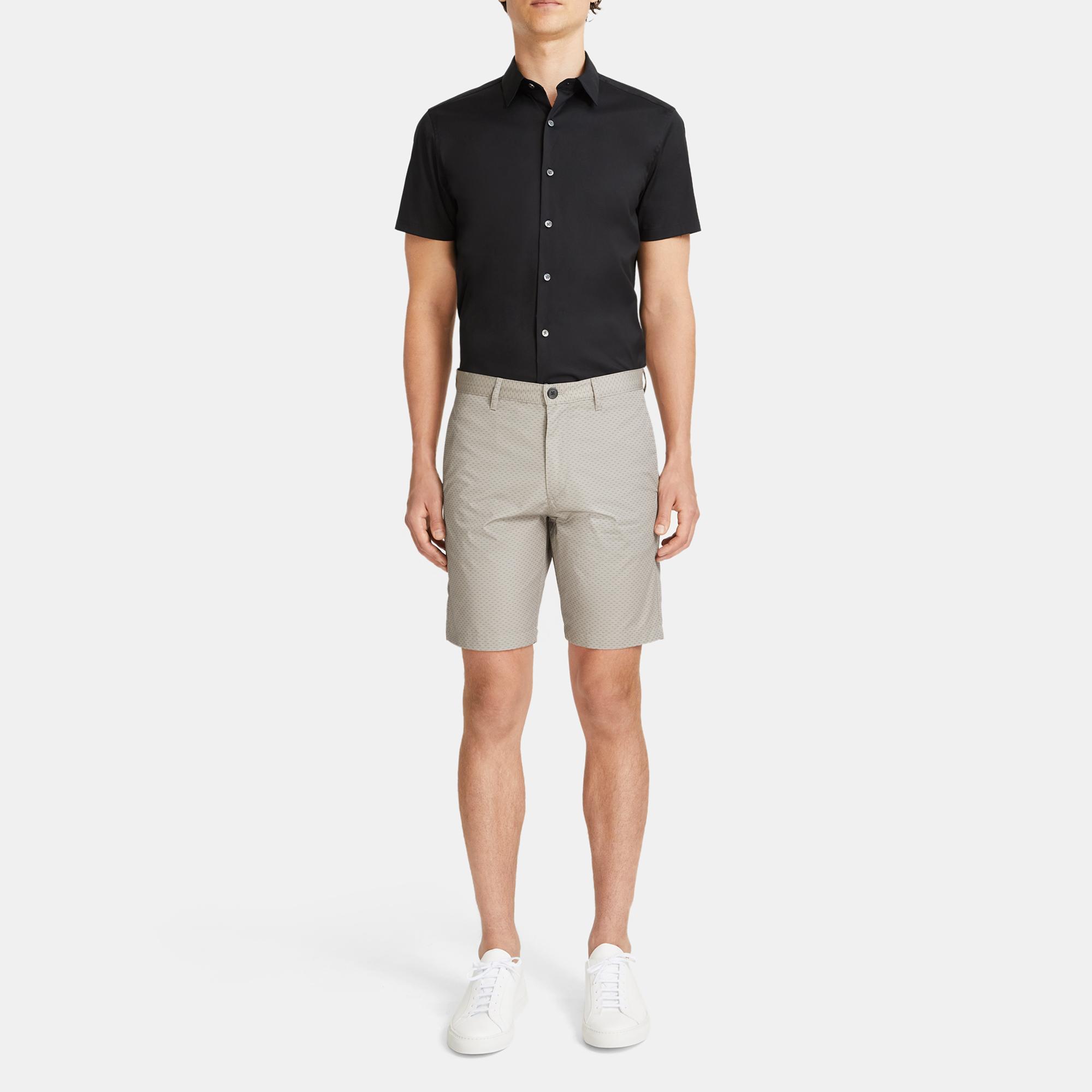 Theory Classic-fit Short In Stretch Cotton Twill
