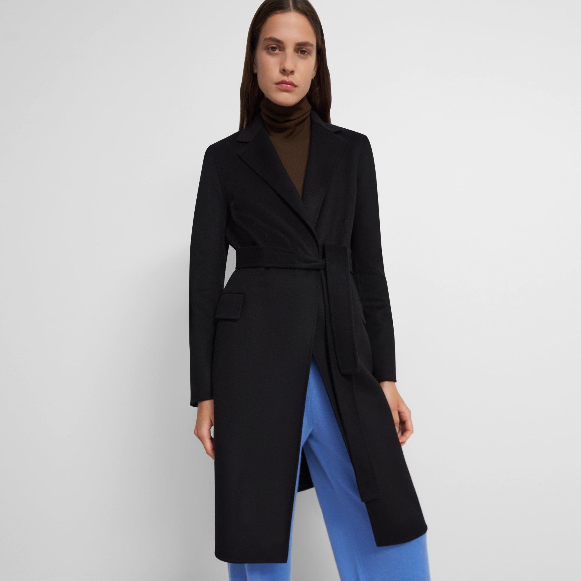 Belted Coat in Double-Face Wool-Cashmere