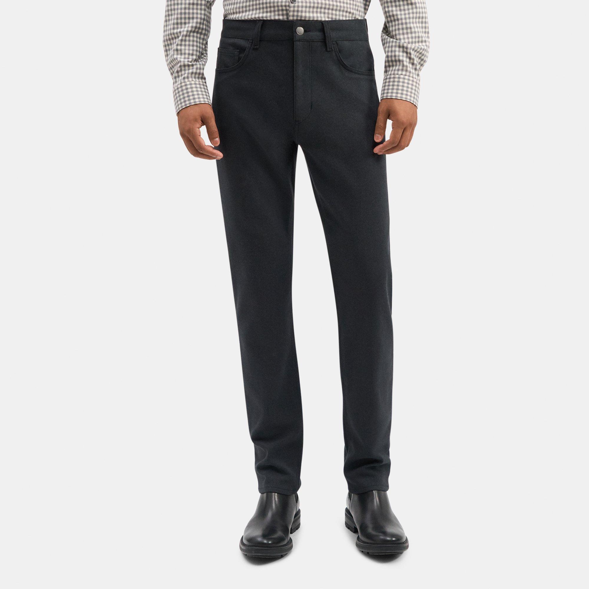 Theory Raffi Neoteric Twill Five-pocket Jeans In Black