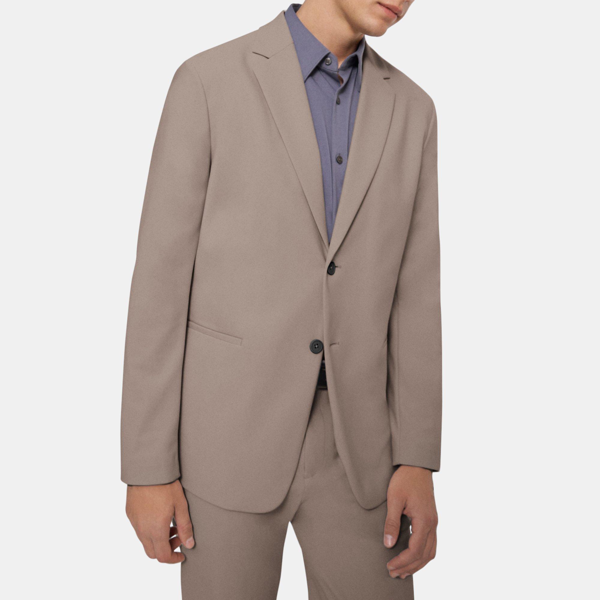 Theory Clinton Blazer In Precision Ponte In Sidewalk