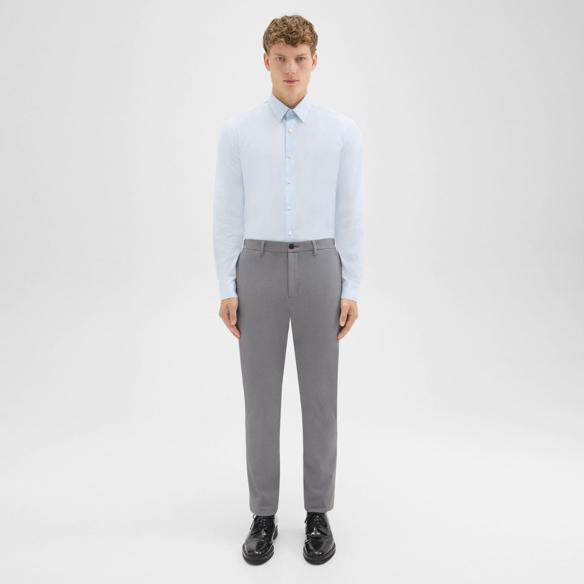 Shop Theory Zaine Pant In Precision Ponte In Stone