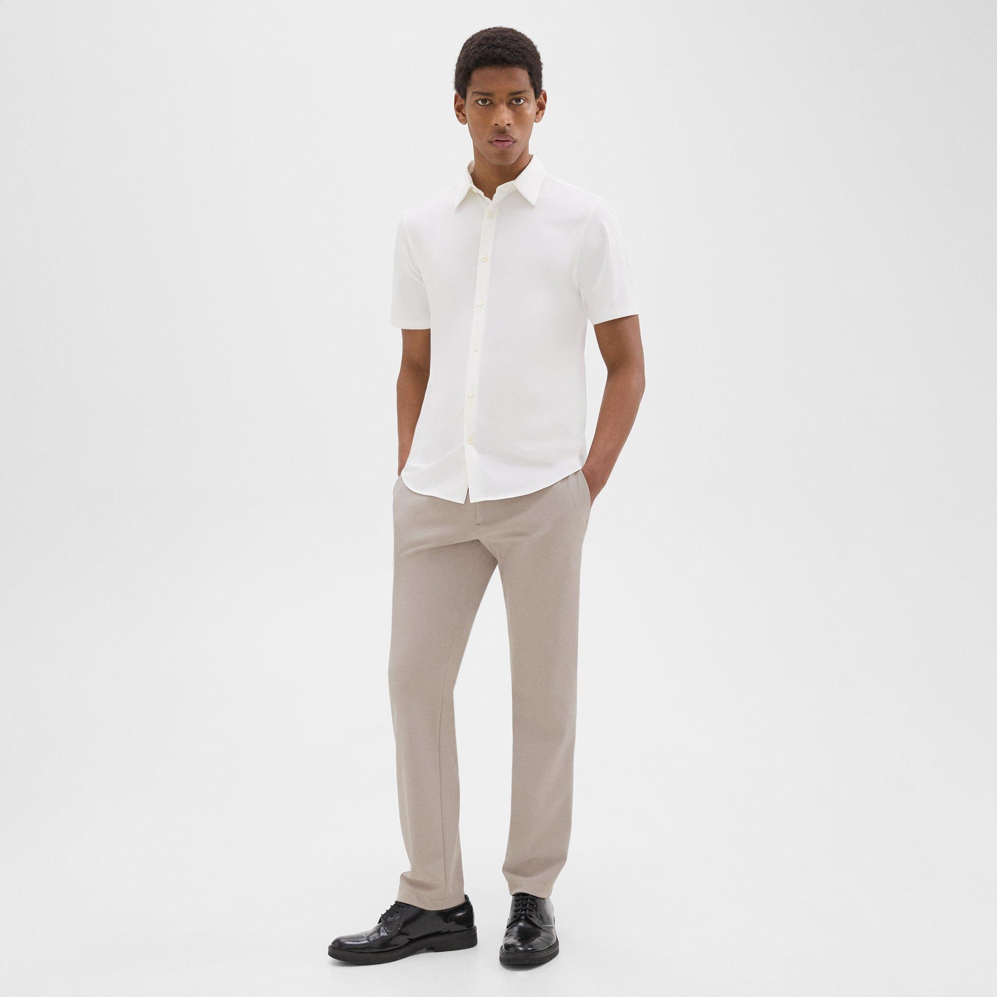 Theory Zaine Pant In Precision Ponte In Putty