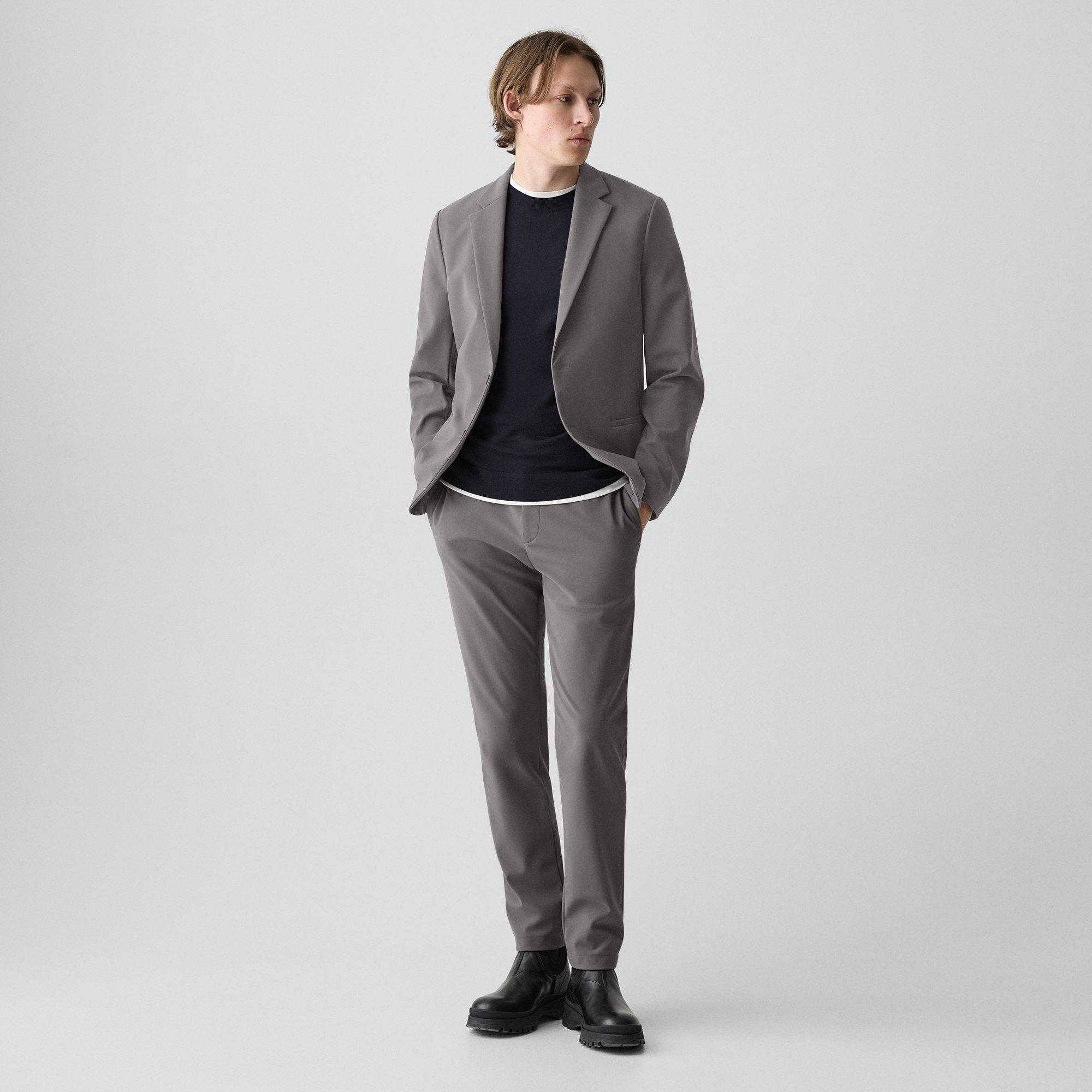 Theory Zaine Pant In Precision Ponte In Gray