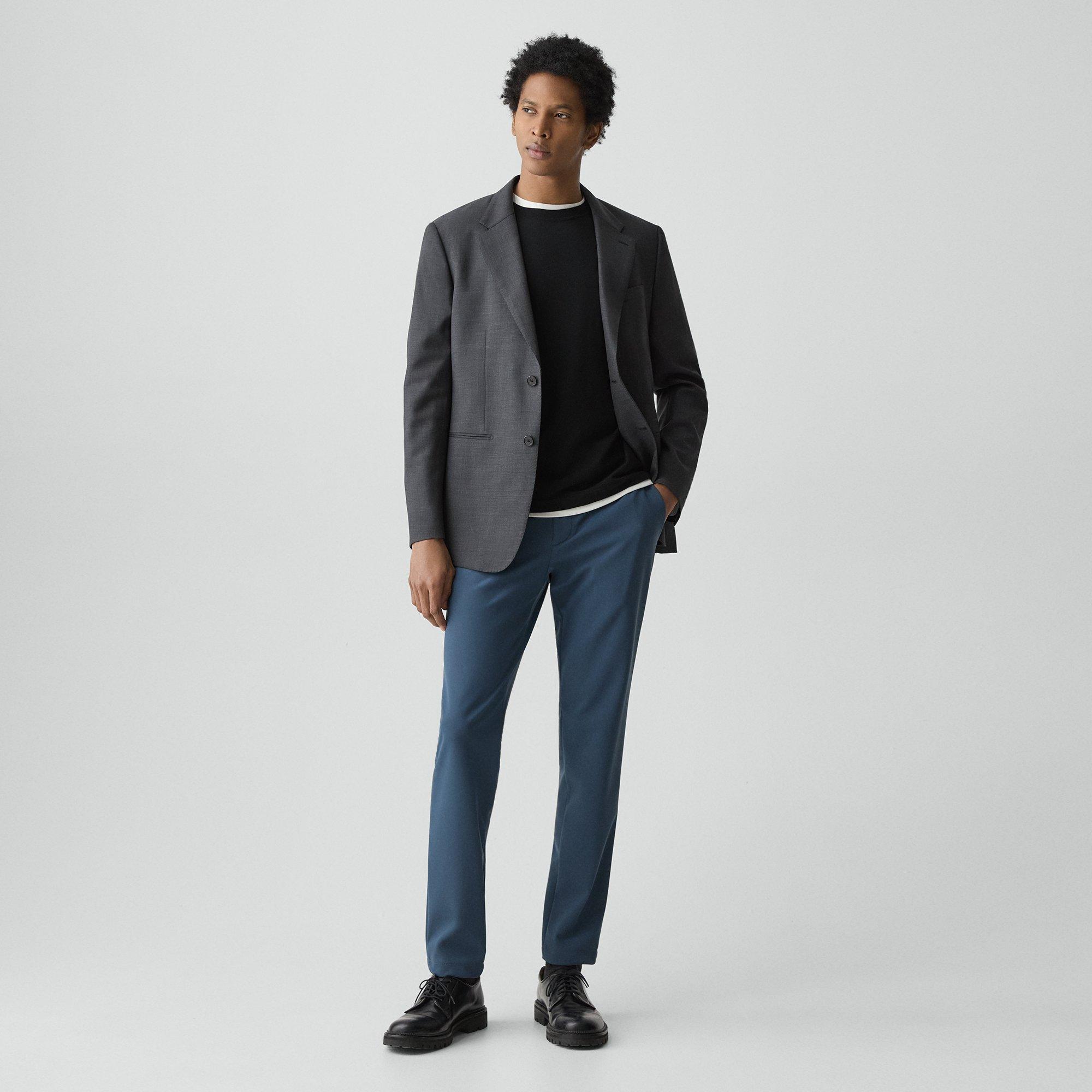 Theory Zaine Pant In Precision Ponte In Blue