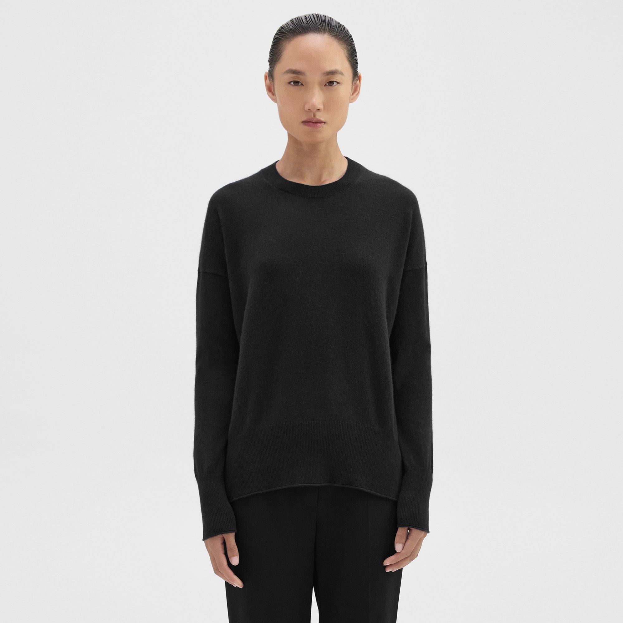 Theory Karenia Sweater In Cashmere In Black