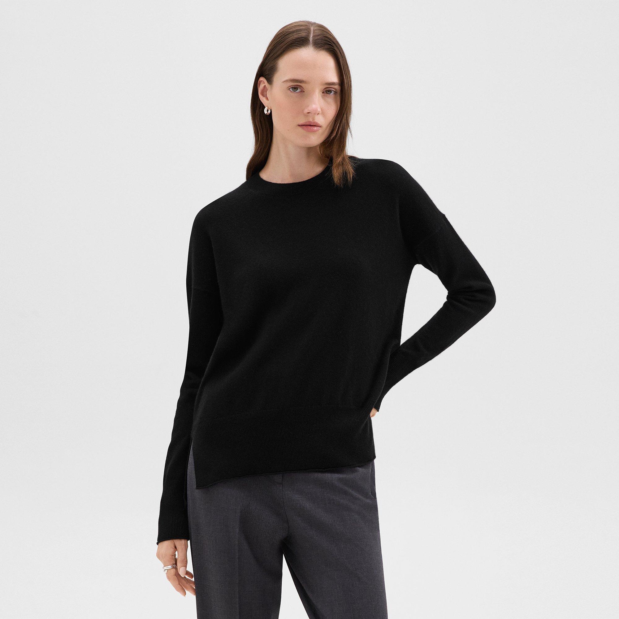 Theory Karenia Sweater In Cashmere In Black