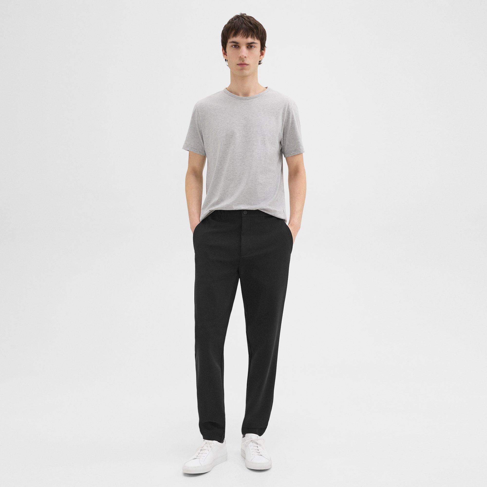 Theory Terrance Jogger In Precision Ponte In Black