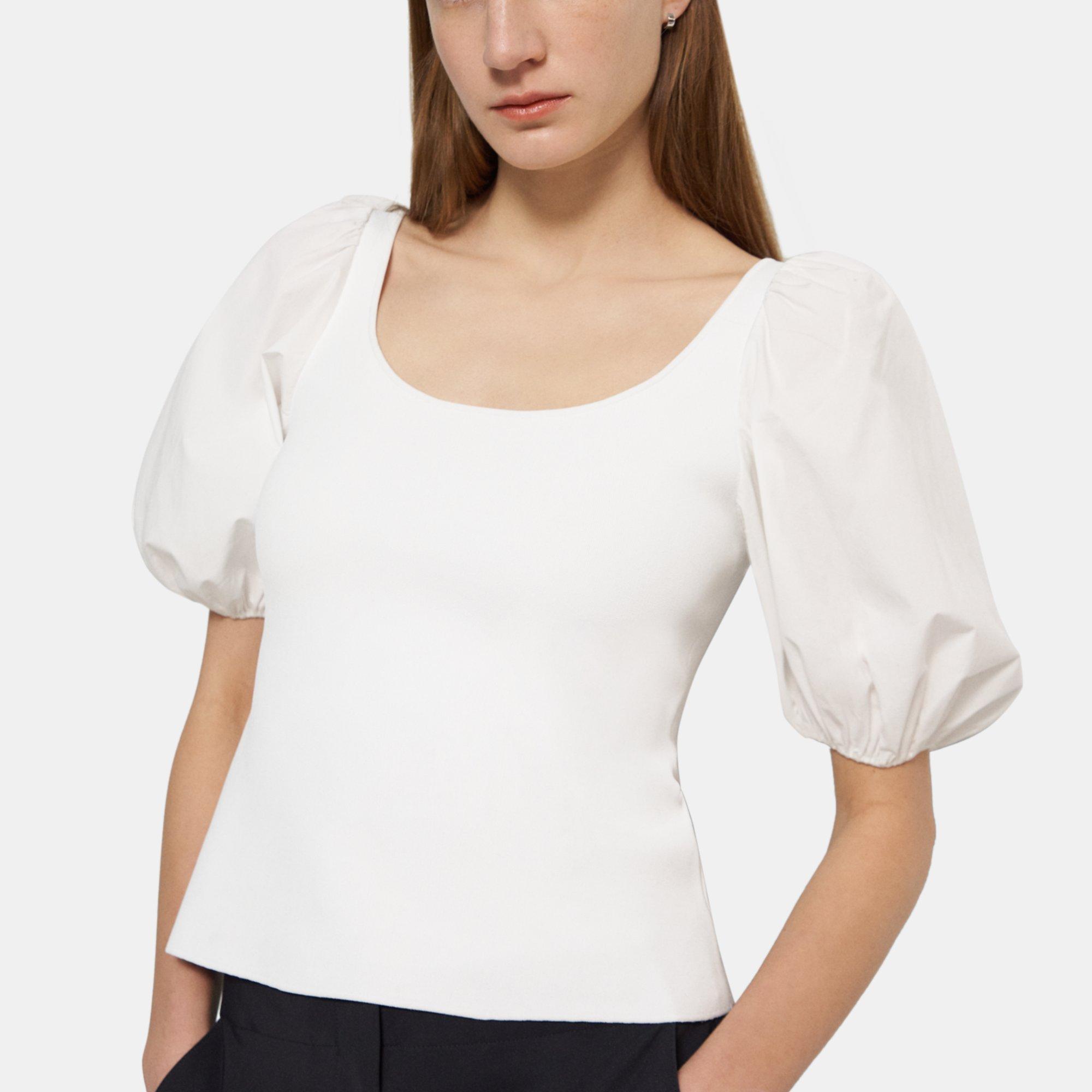 Theory Gathered Sleeveless Dress In Stretch Knit In Breeze | ModeSens