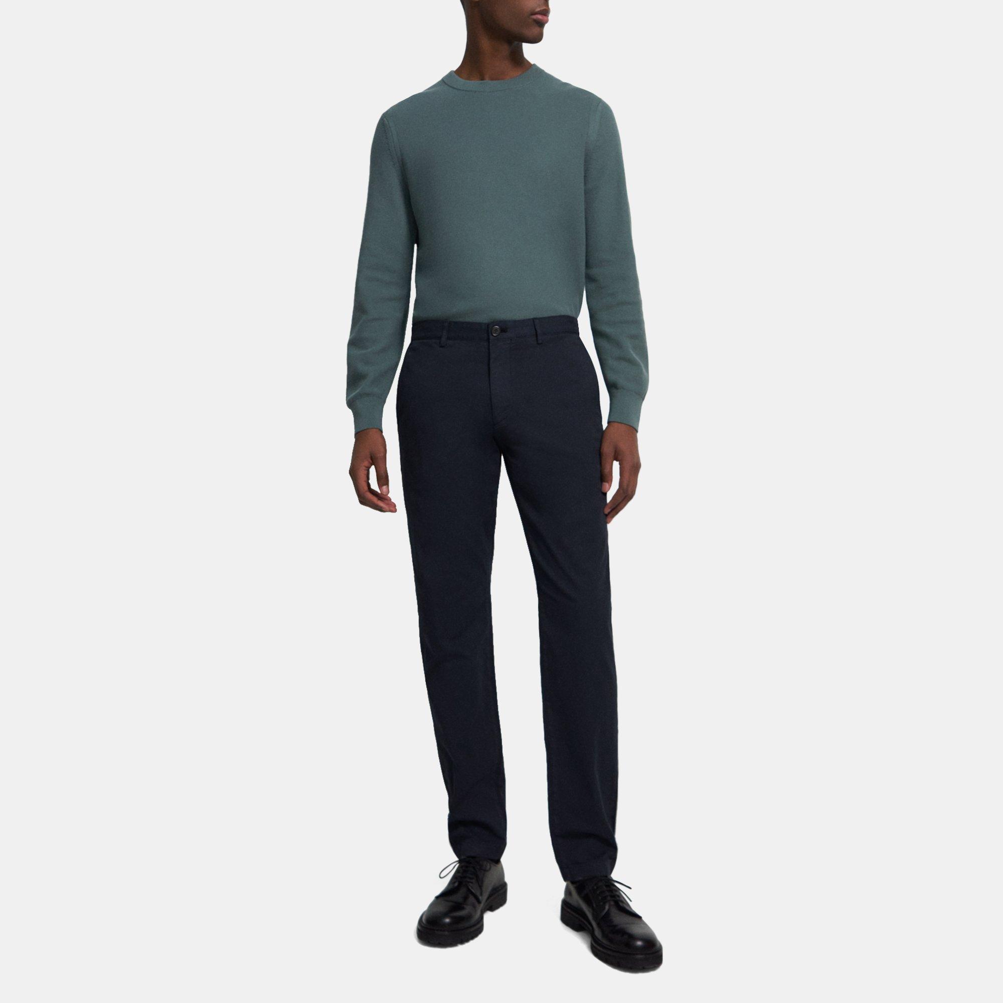 Theory Classic-fit Pant In Organic Cotton In Blue