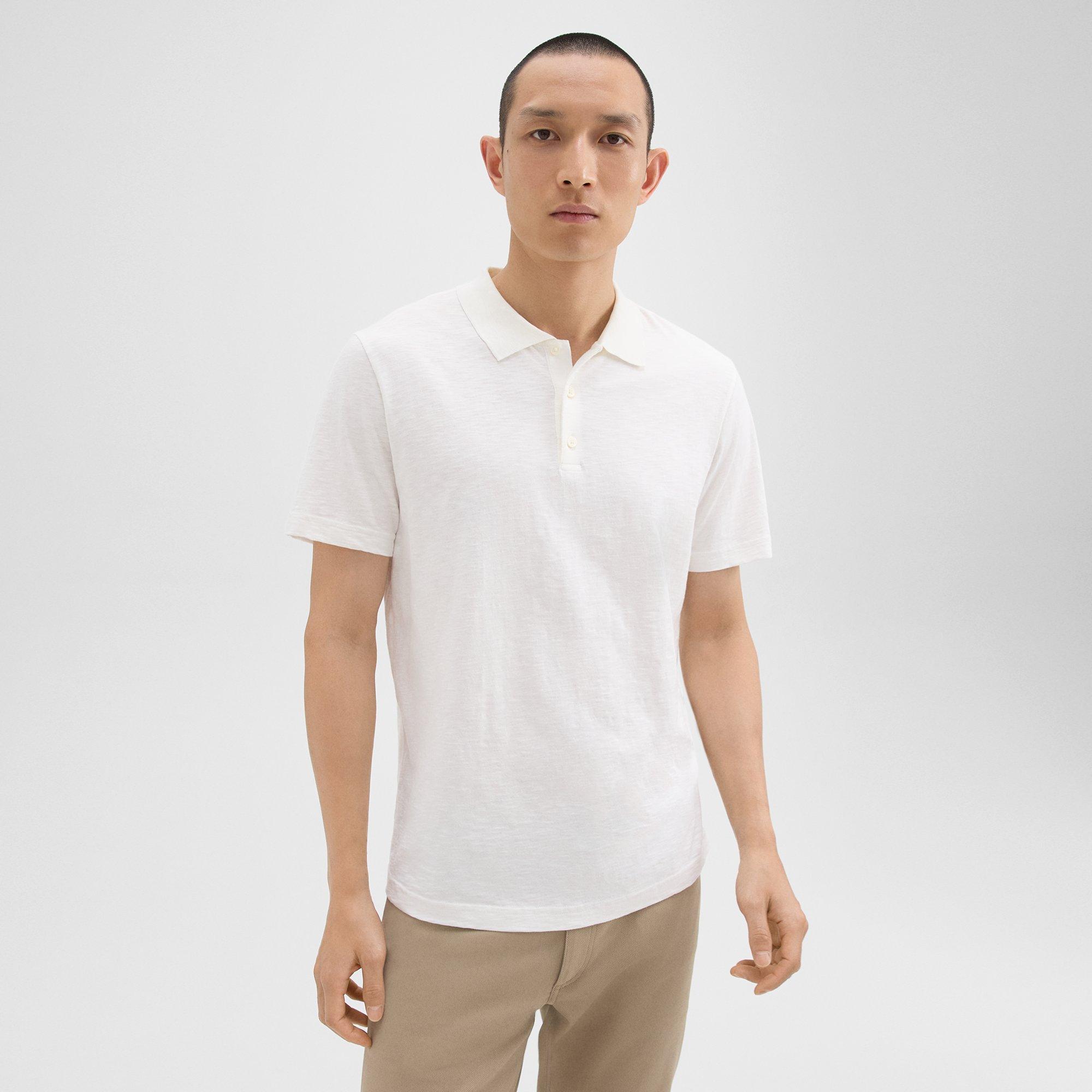 Bron Polo Shirt in Cosmos Slub Cotton