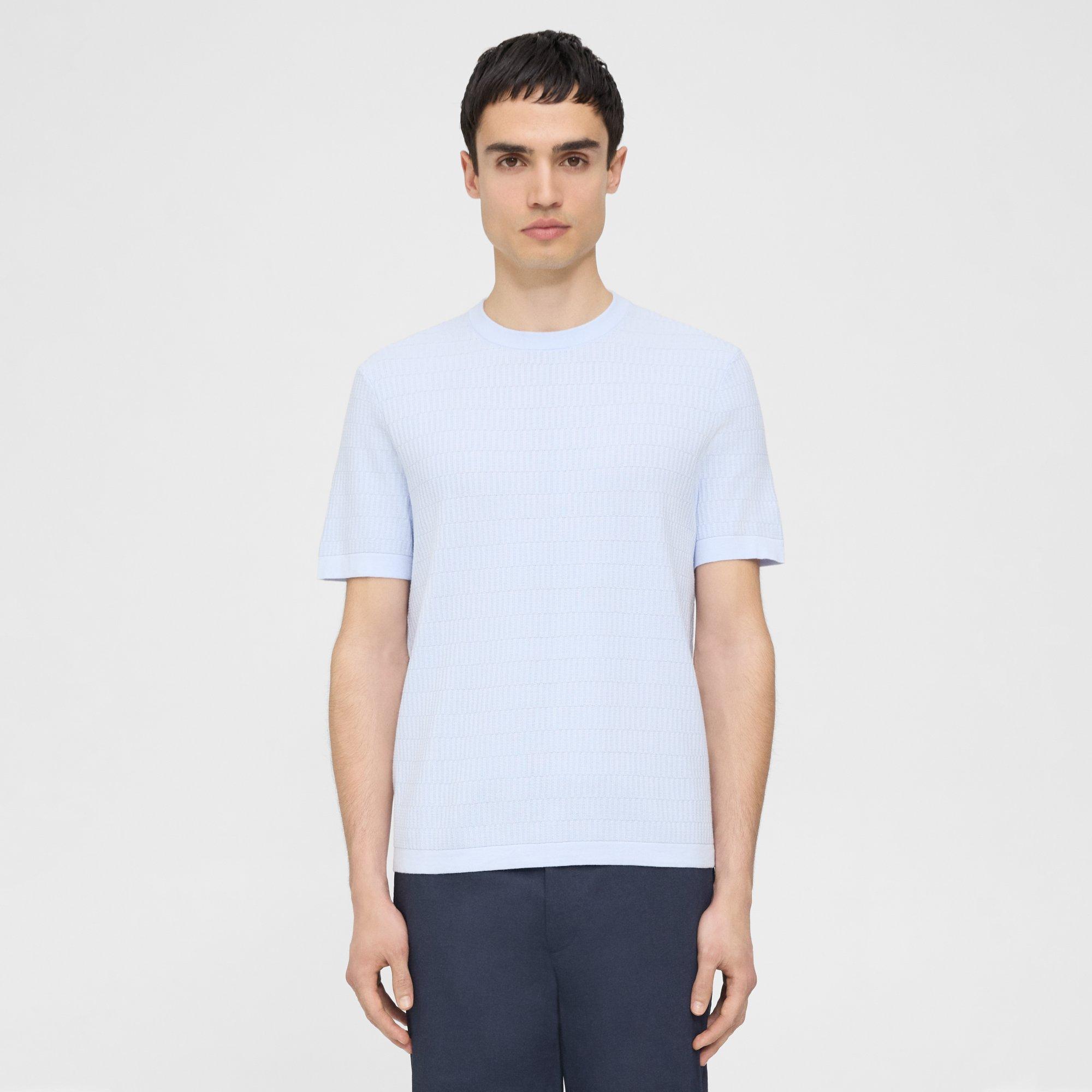 Theory Damian Tee In Cotton In Olympic
