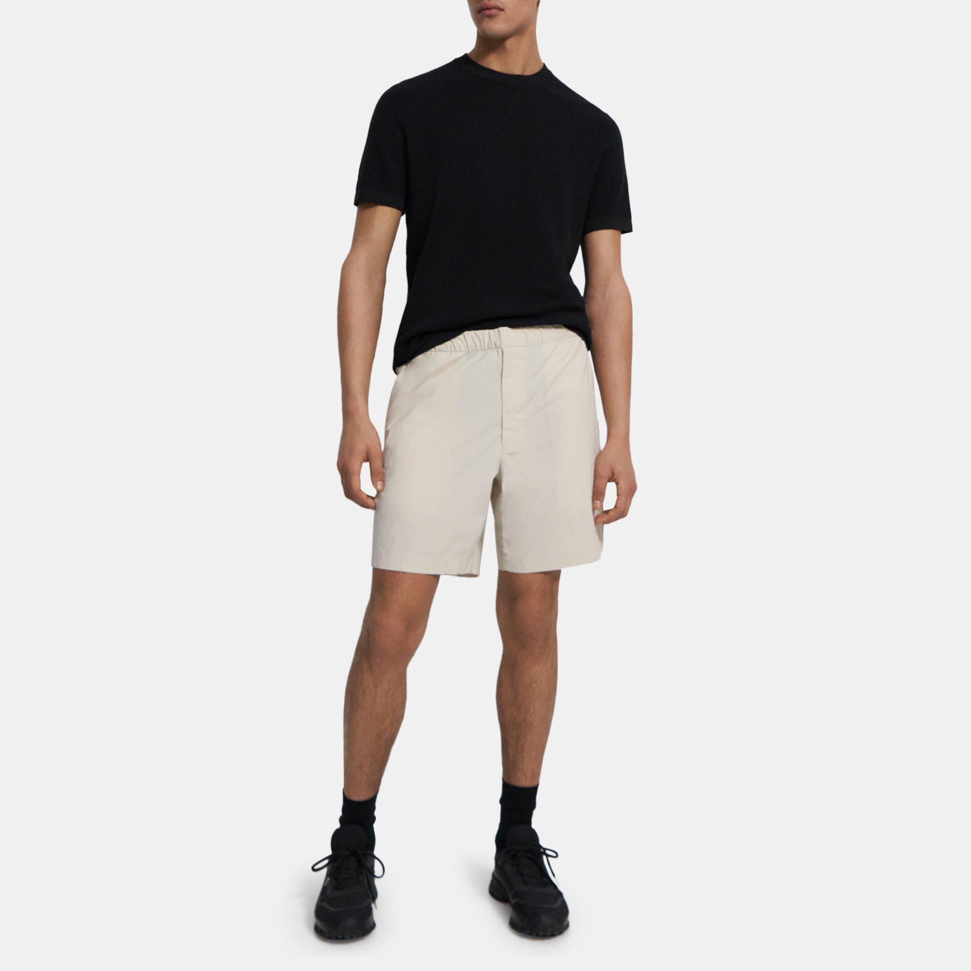Theory Drawstring Short In Recycled Nylon In Peyote