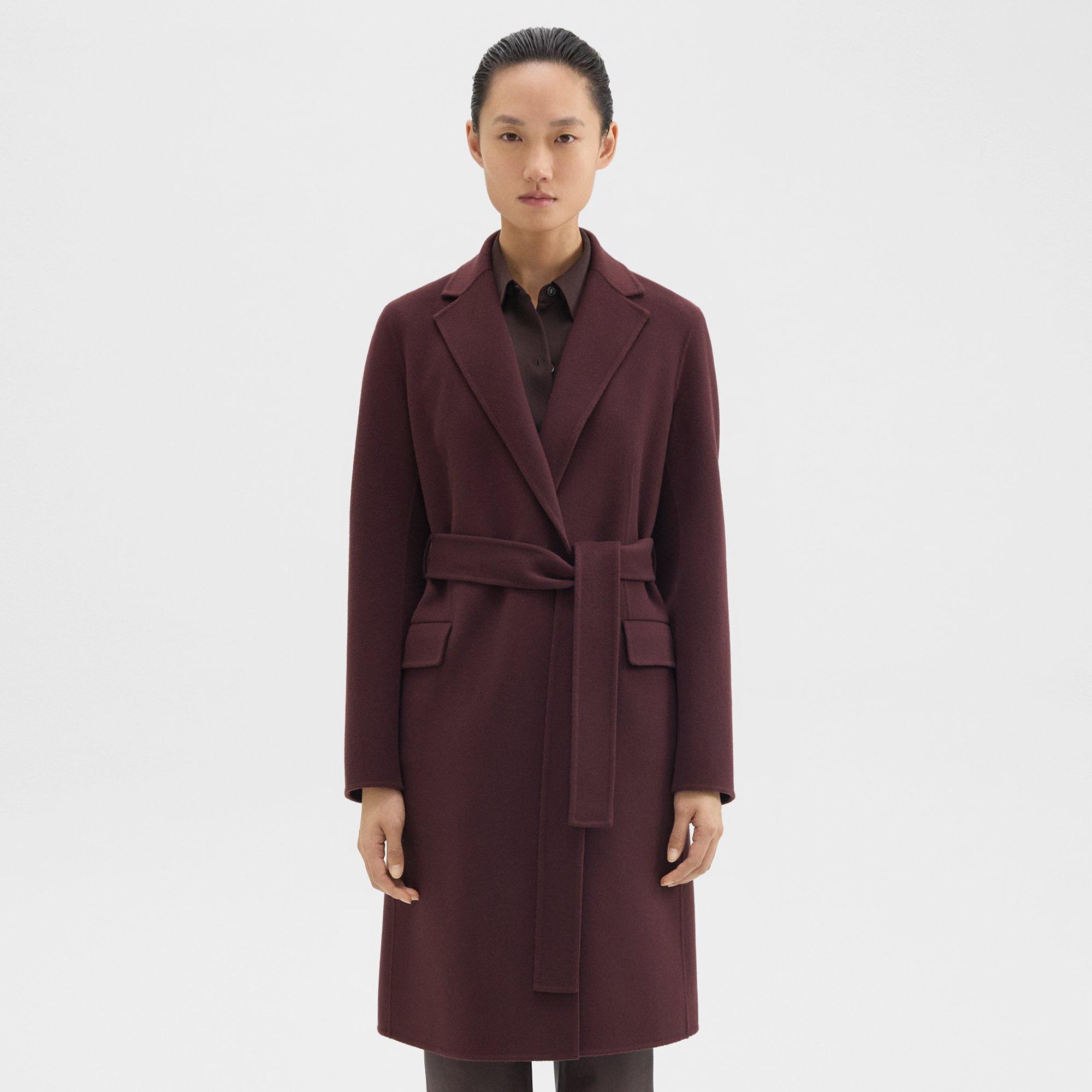 Theory cashmere 2024 wrap trench