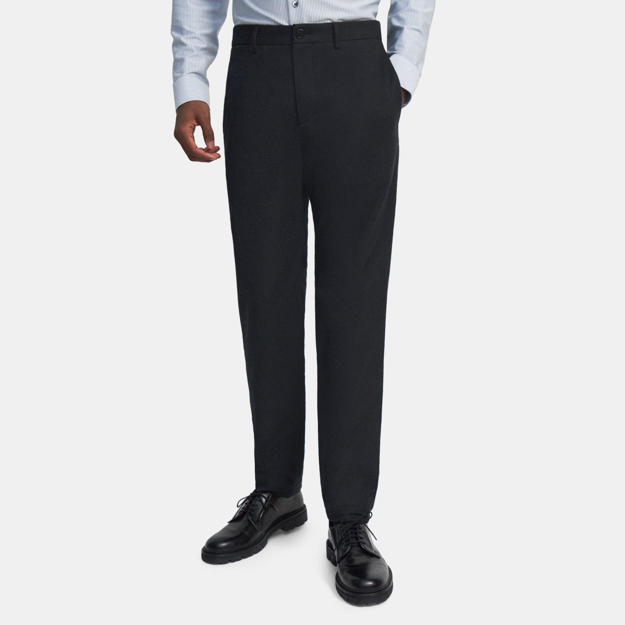 Theory Classic-fit Pant In Cotton Flannel In Multi
