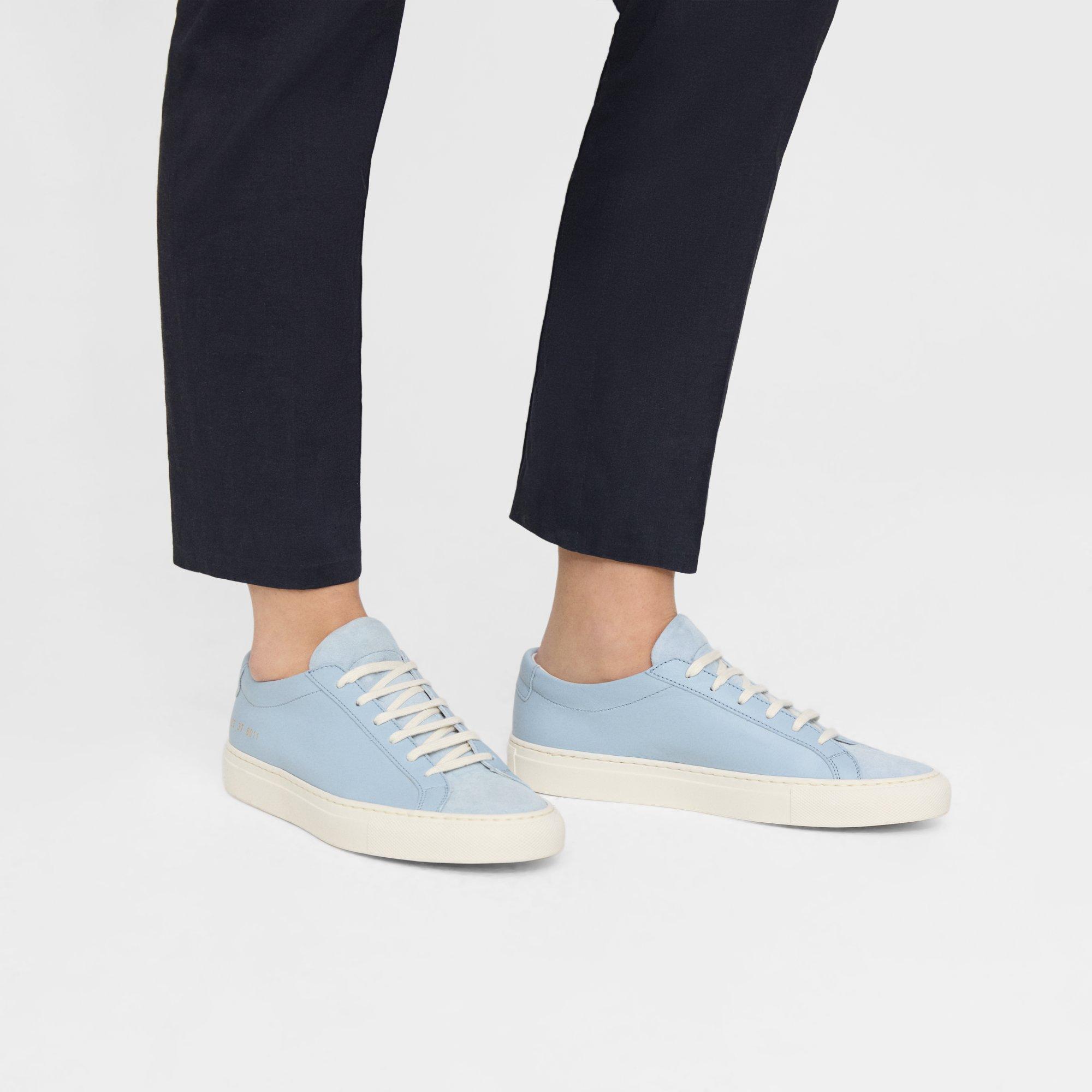 Theory Common Projects Womenâs Original Achilles Sneakers In Powder Blue