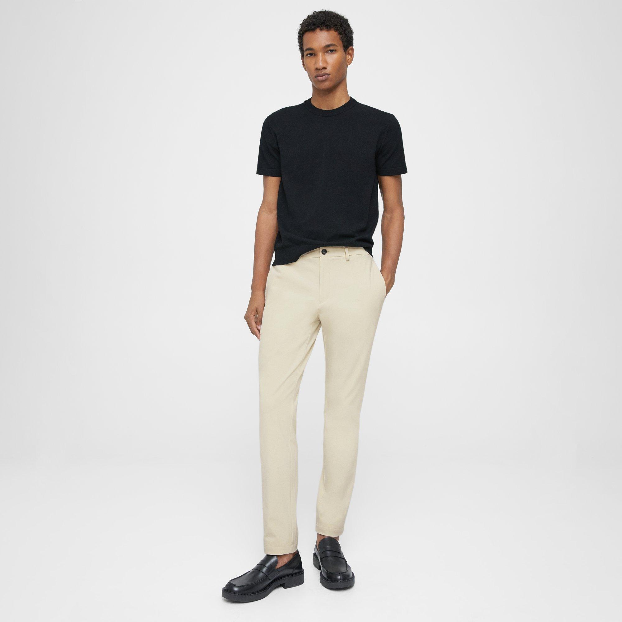 Theory Zaine Pant In Stretch Cotton In Sand